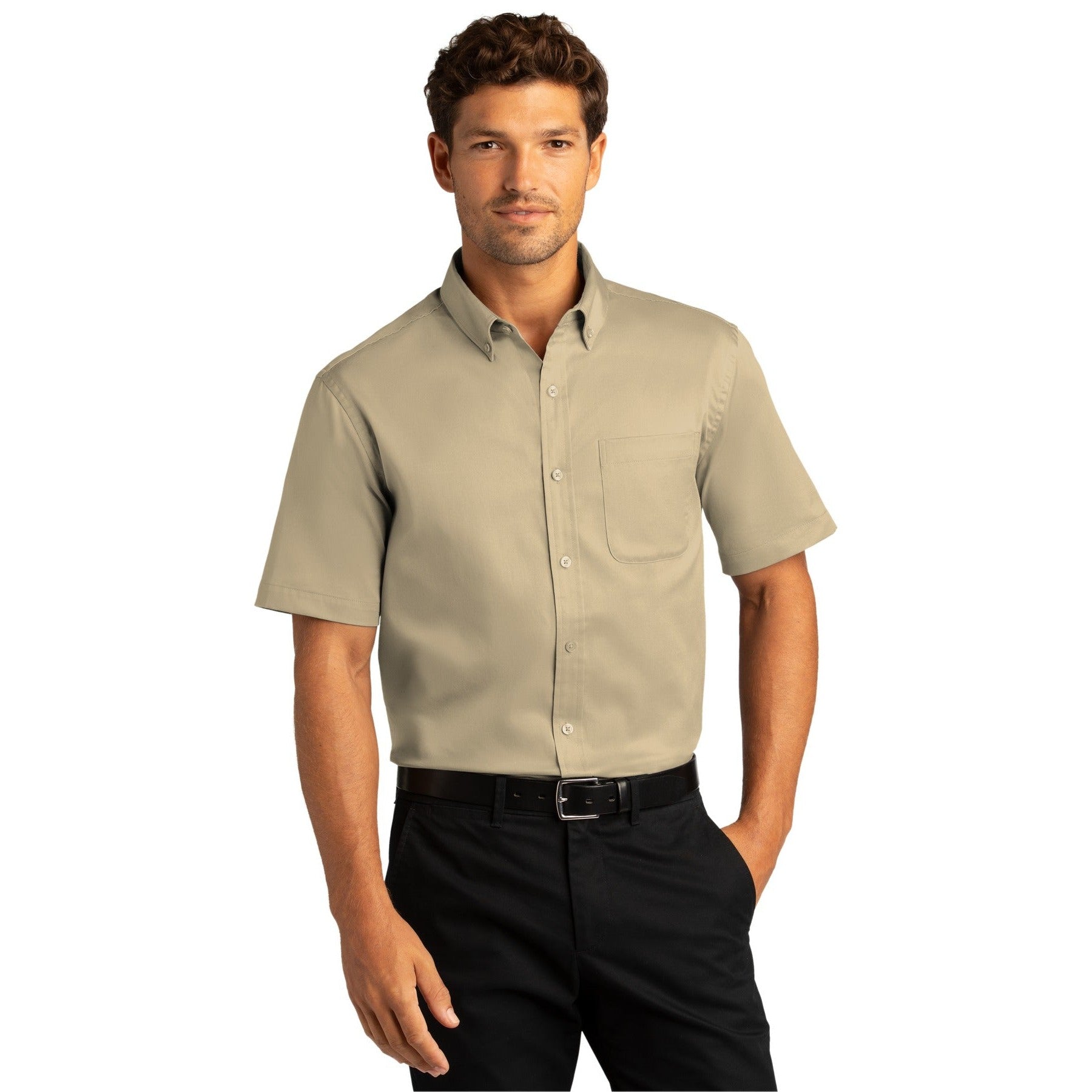 Port Authority-Port Authority® Short Sleeve SuperPro React™ Twill Shirt. W809-MedTech-15