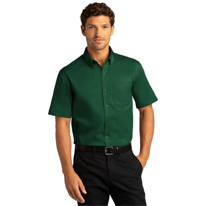 Port Authority-Port Authority® Short Sleeve SuperPro React™ Twill Shirt. W809-MedTech-3