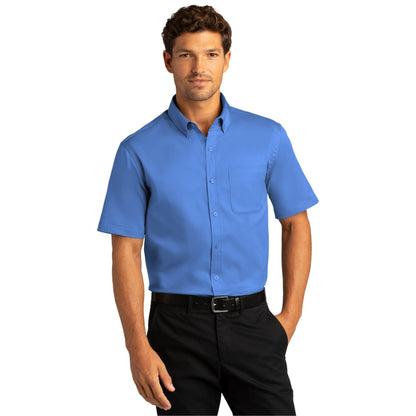 Port Authority-Port Authority® Short Sleeve SuperPro React™ Twill Shirt. W809-MedTech-14