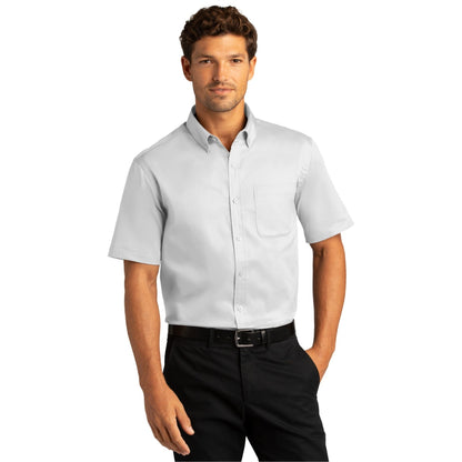 Port Authority-Port Authority® Short Sleeve SuperPro React™ Twill Shirt. W809-MedTech-16