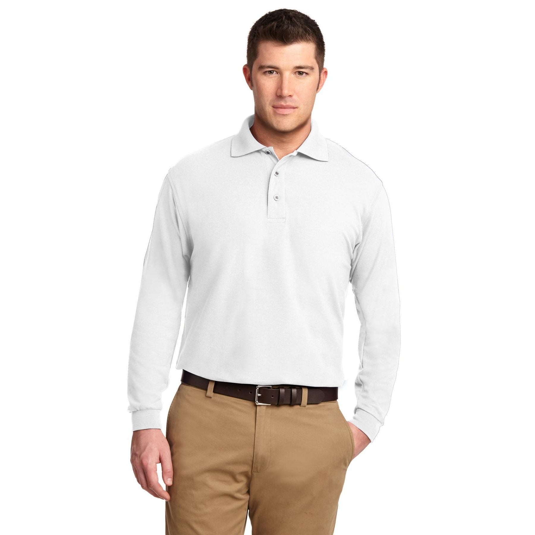 Port Authority-Port Authority® Silk Touch™ Long Sleeve Polo. K500LS-MedTech-8