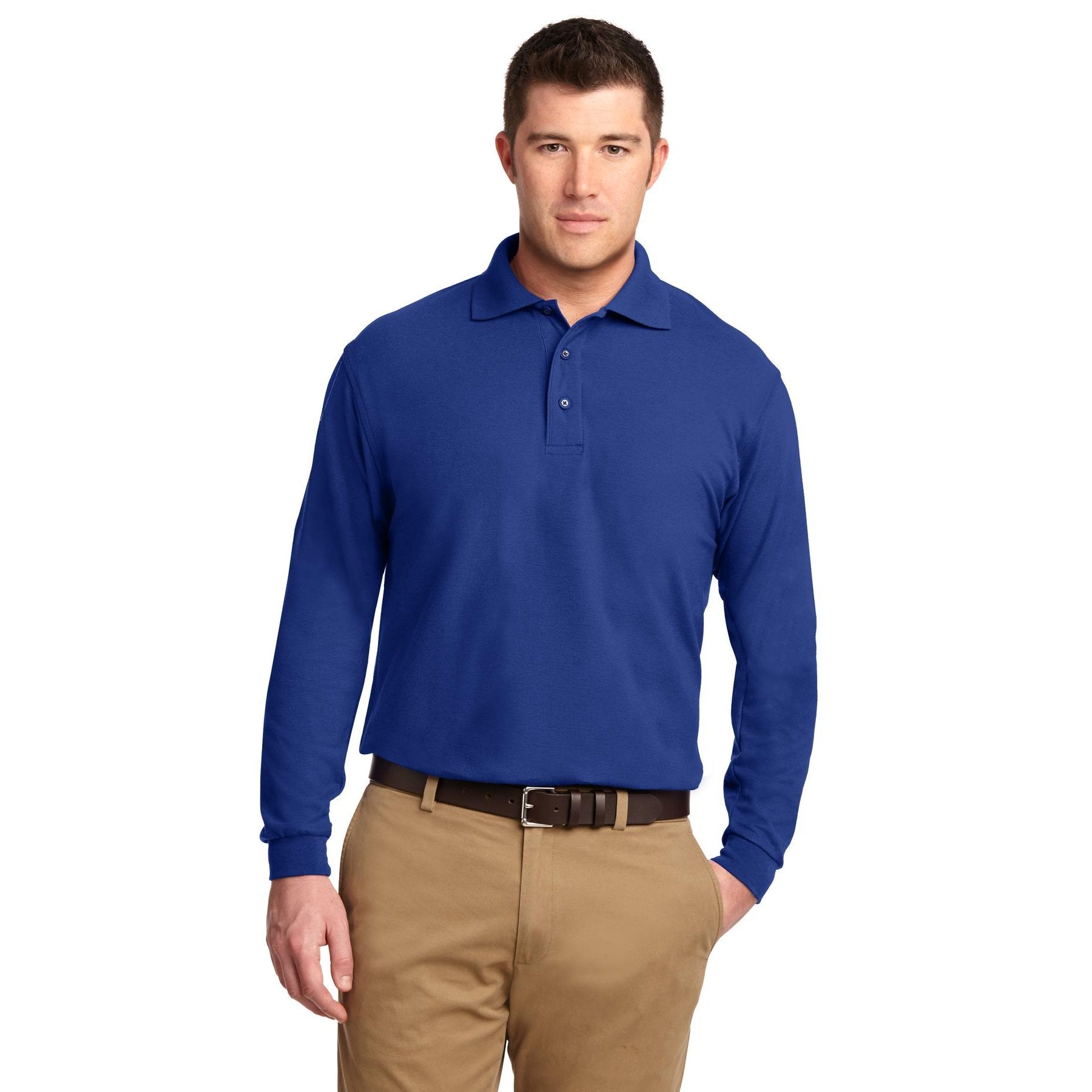 Port Authority-Port Authority® Silk Touch™ Long Sleeve Polo. K500LS-MedTech-7