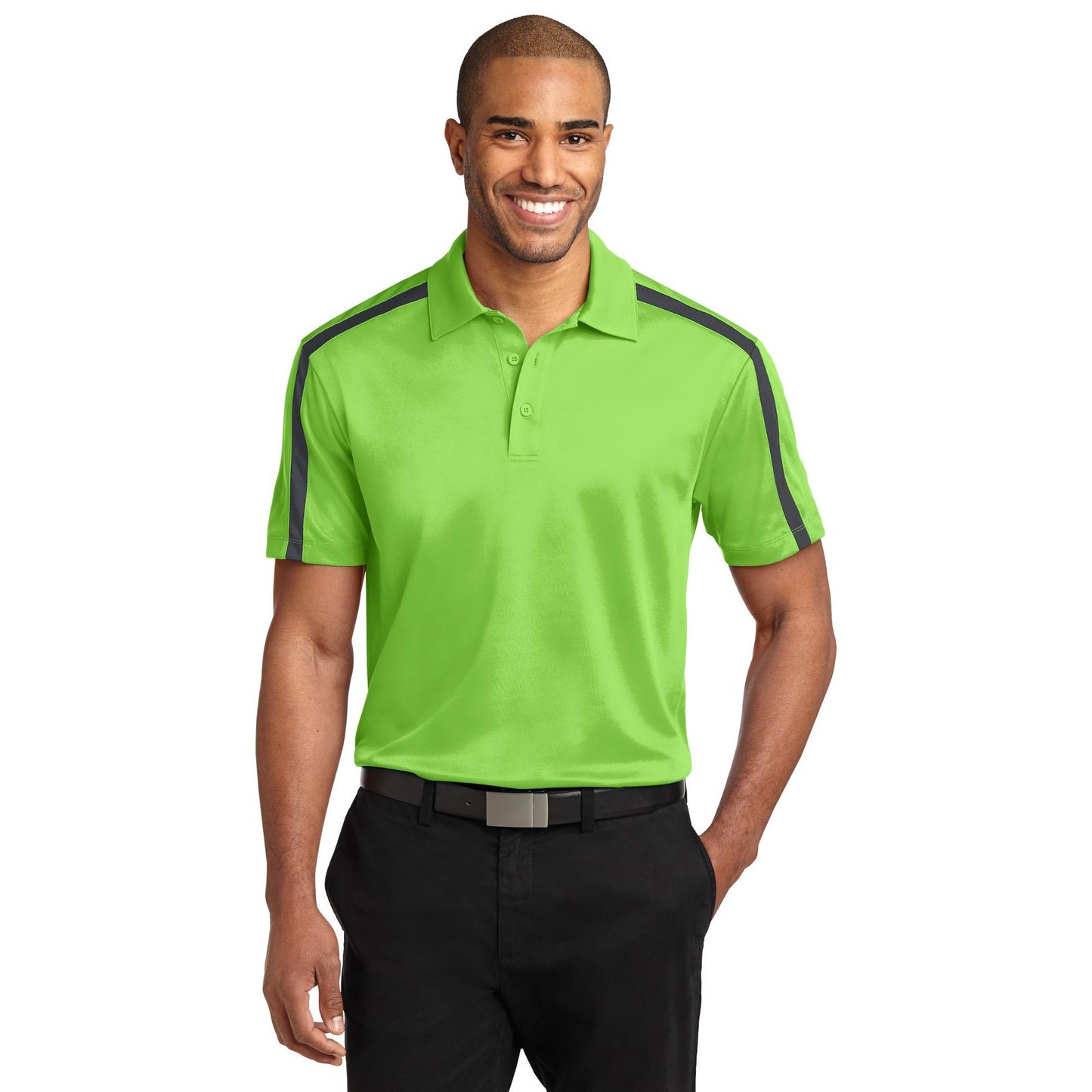 Port Authority-Port Authority® Silk Touch™ Performance Colorblock Stripe Polo. K547-MedTech-3