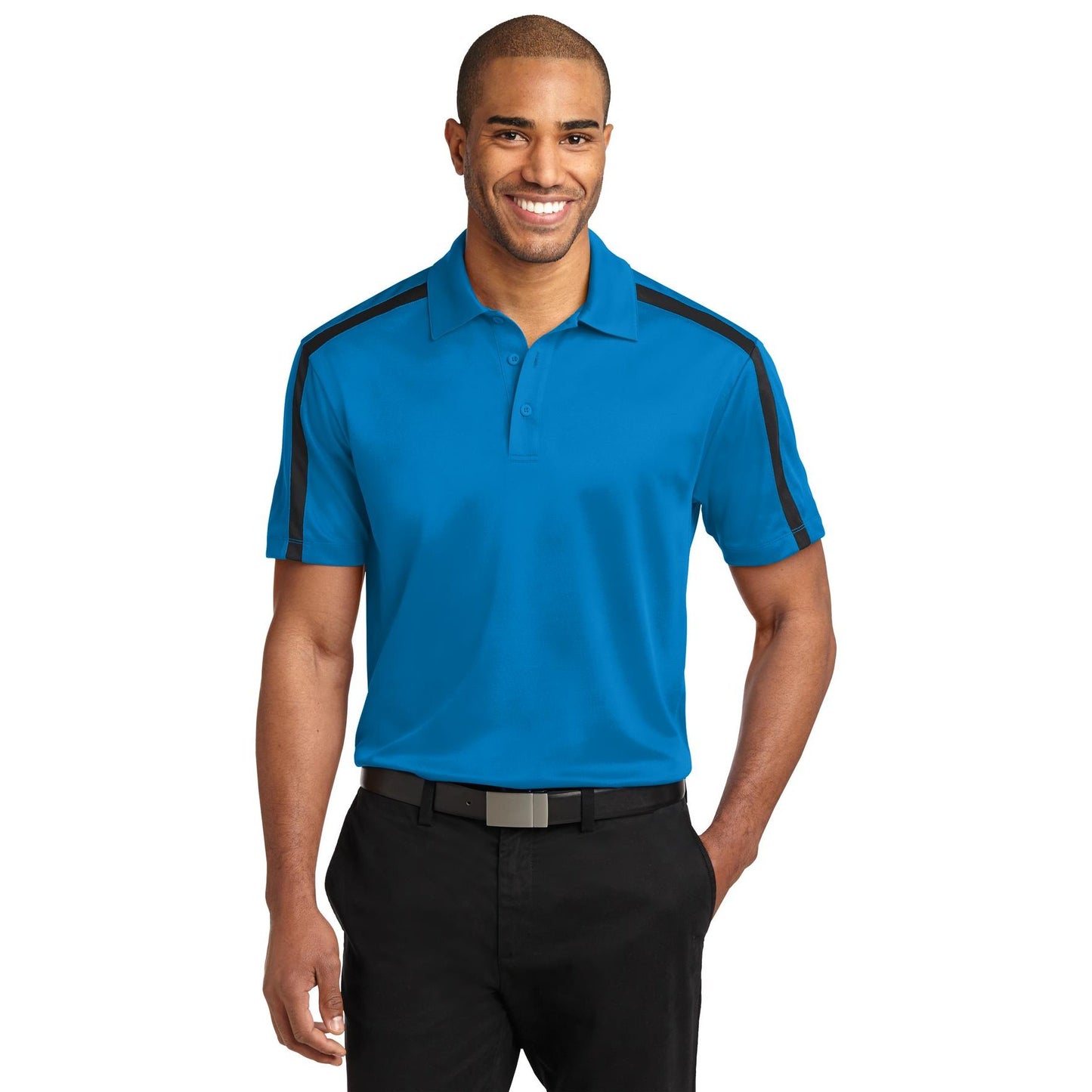 Port Authority-Port Authority® Silk Touch™ Performance Colorblock Stripe Polo. K547-MedTech-2