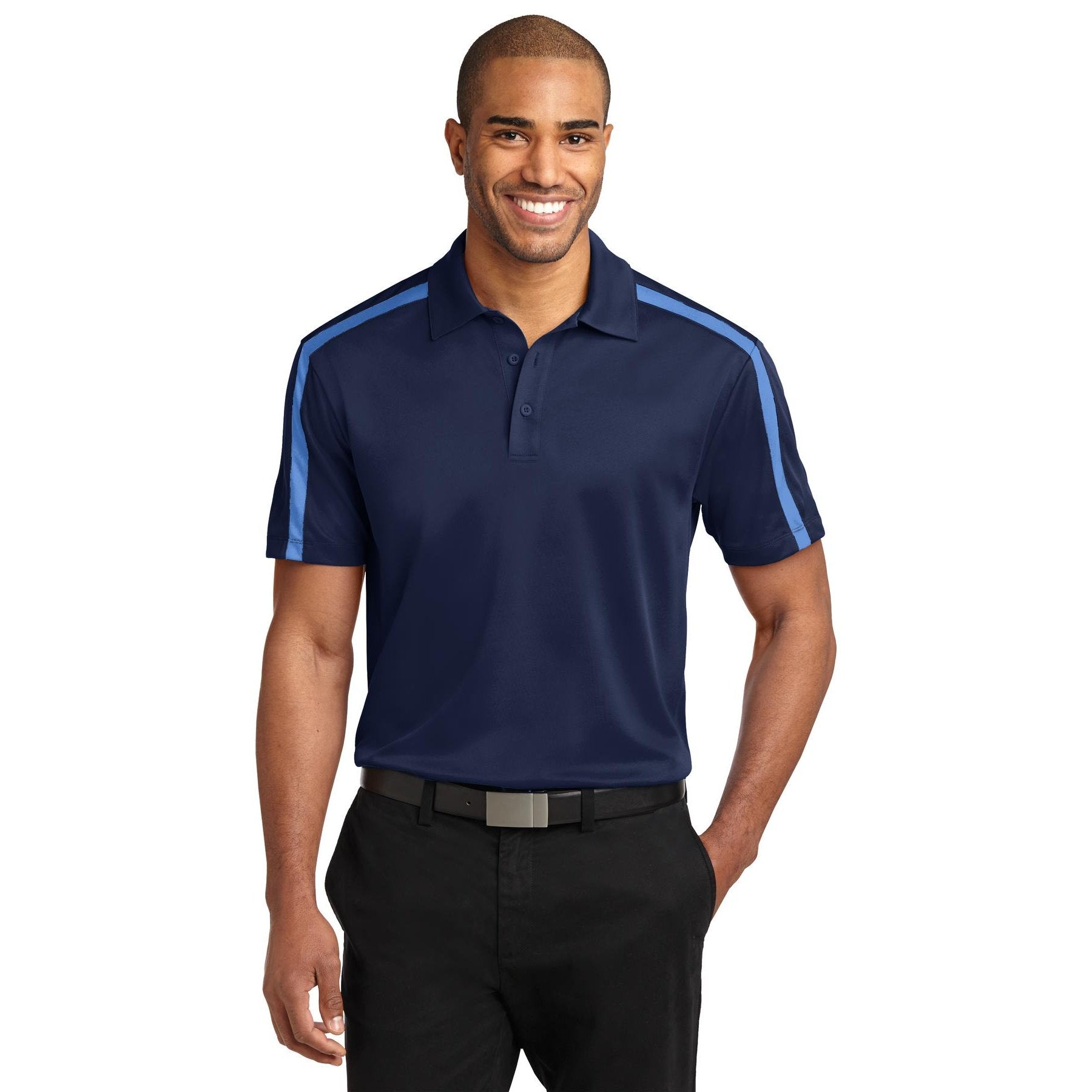 Port Authority-Port Authority® Silk Touch™ Performance Colorblock Stripe Polo. K547-MedTech-4