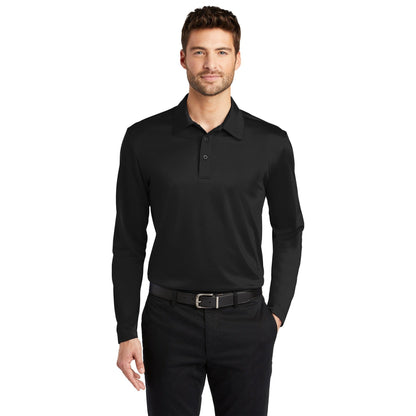 Port Authority-Port Authority® Silk Touch™ Performance Long Sleeve Polo. K540LS-MedTech-1