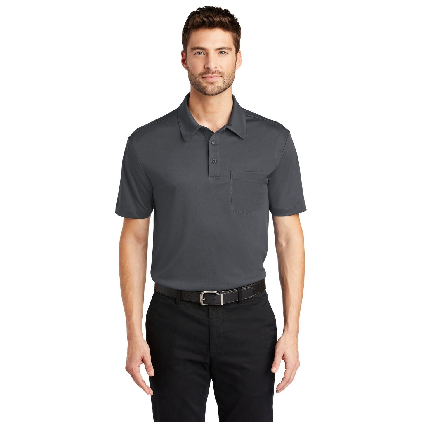 Port Authority-Port Authority® Silk Touch™ Performance Pocket Polo. K540P-MedTech-8