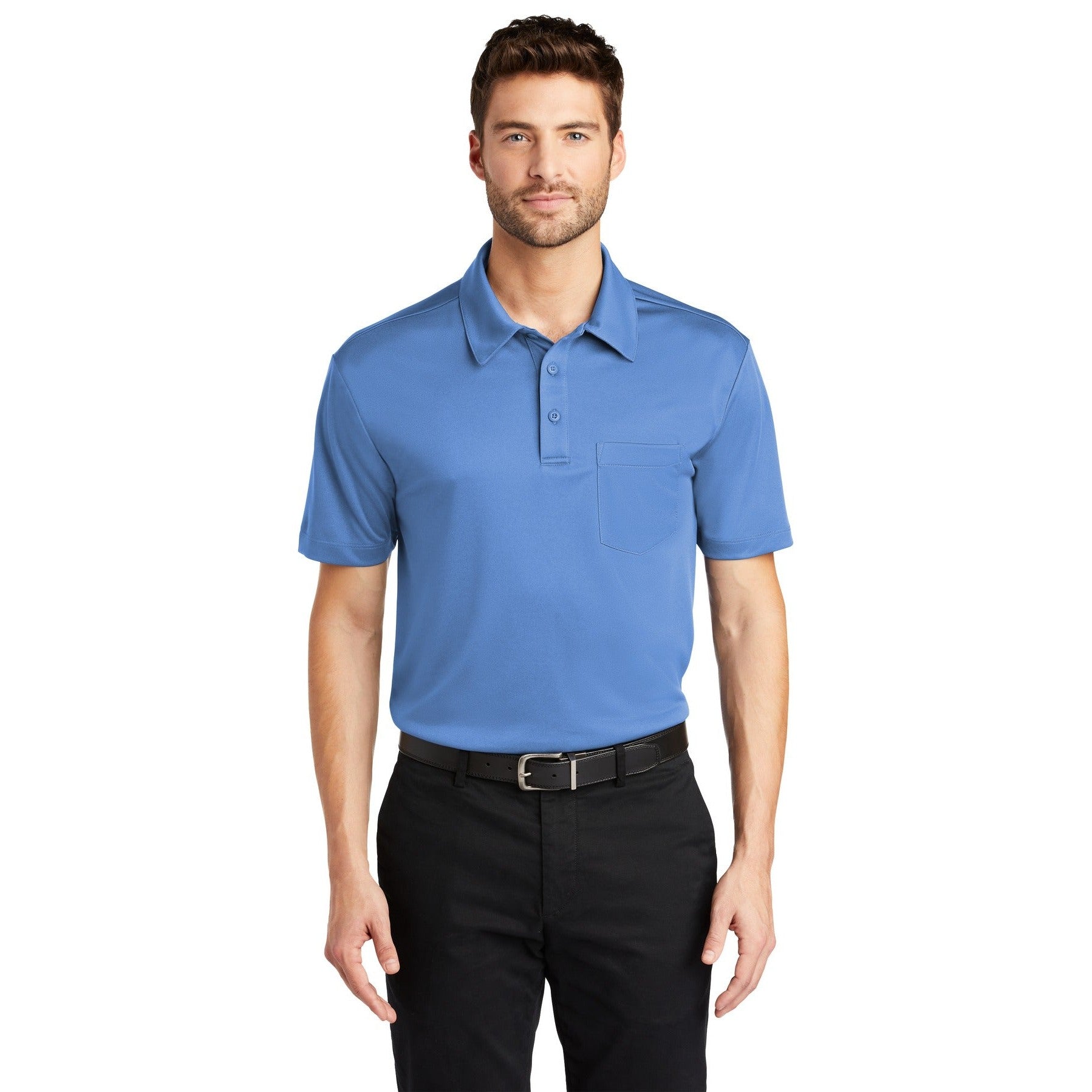 Port Authority-Port Authority® Silk Touch™ Performance Pocket Polo. K540P-MedTech-3