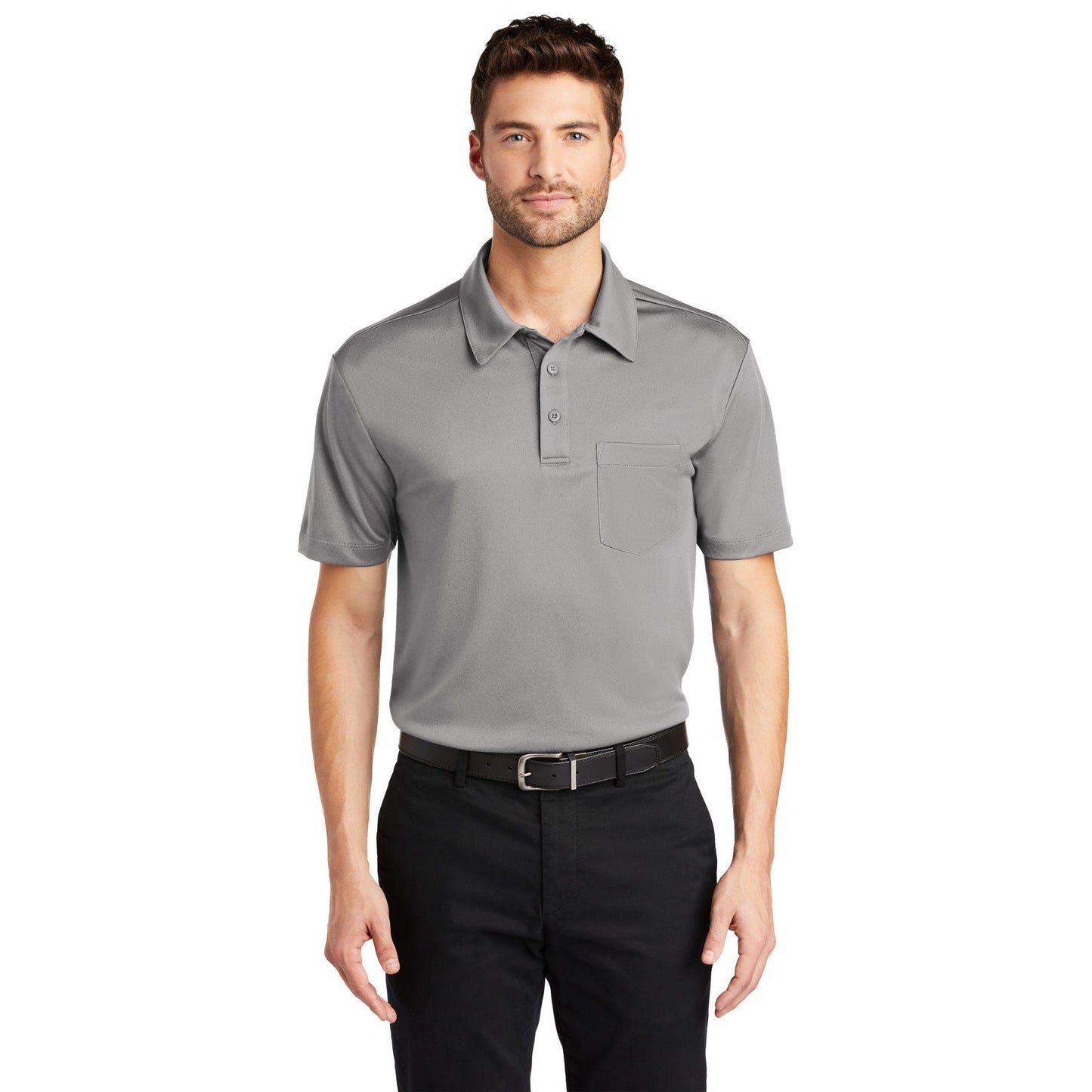Port Authority-Port Authority® Silk Touch™ Performance Pocket Polo. K540P-MedTech-4