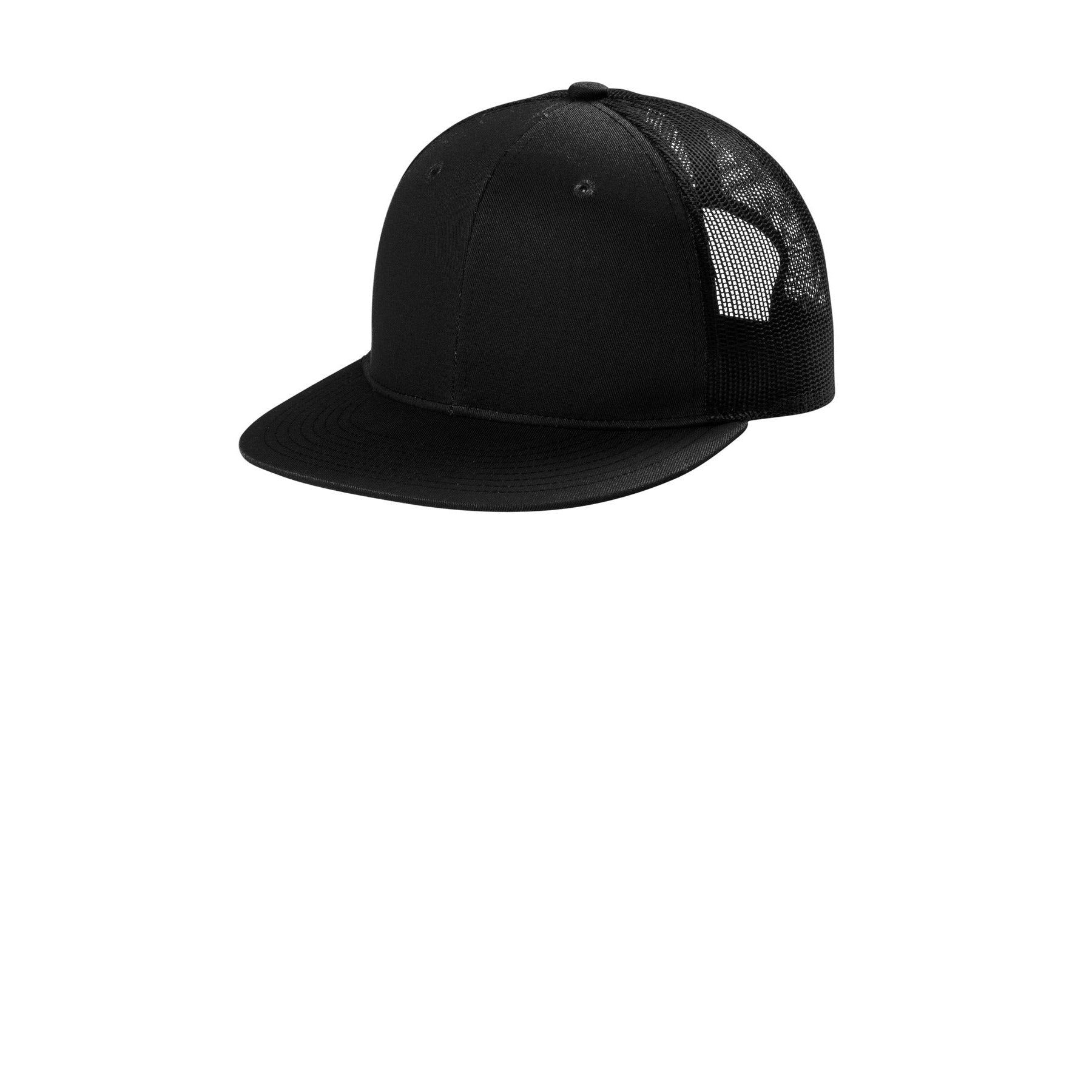 Port Authority-Port Authority® Snapback Flat Bill Trucker Cap C117-MedTech-1