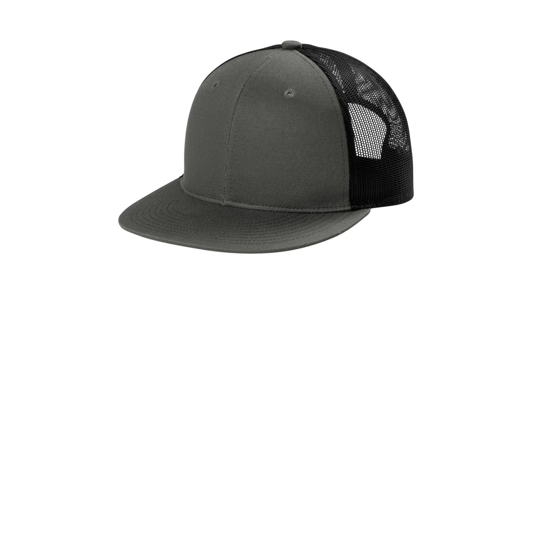 Port Authority-Port Authority® Snapback Flat Bill Trucker Cap C117-MedTech-2