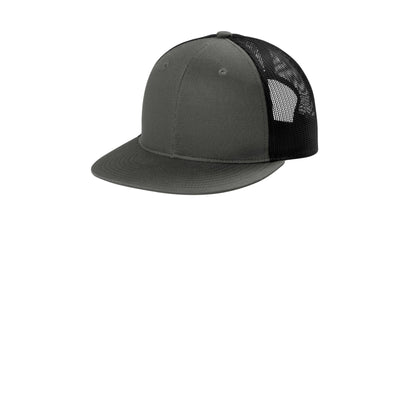 Port Authority-Port Authority® Snapback Flat Bill Trucker Cap C117-MedTech-2