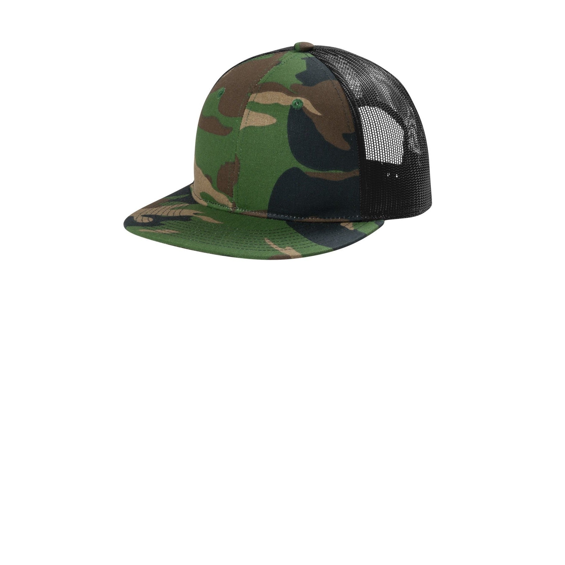 Port Authority-Port Authority® Snapback Flat Bill Trucker Cap C117-MedTech-5