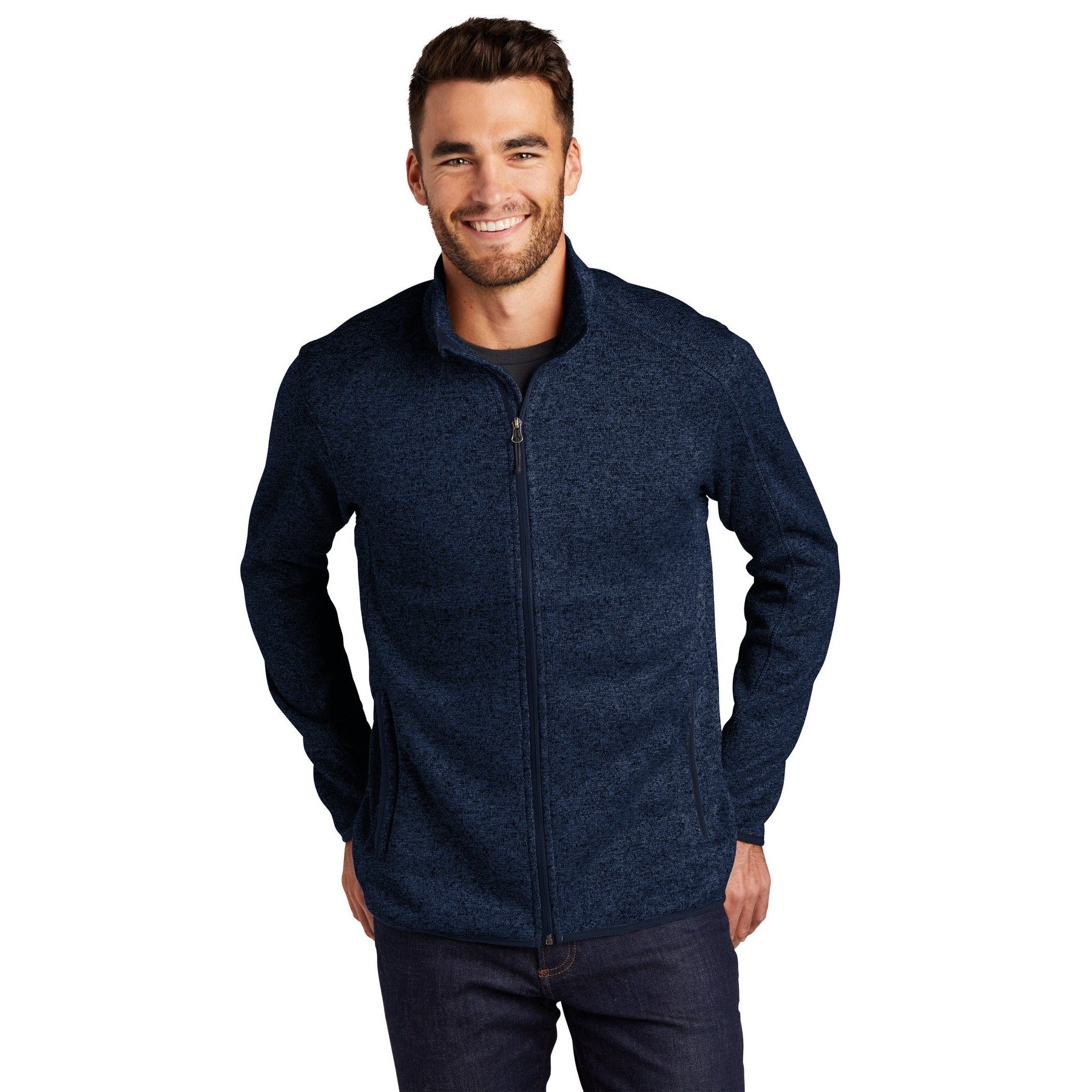 Port Authority-Port Authority® Sweater Fleece Jacket. F232-MedTech-4