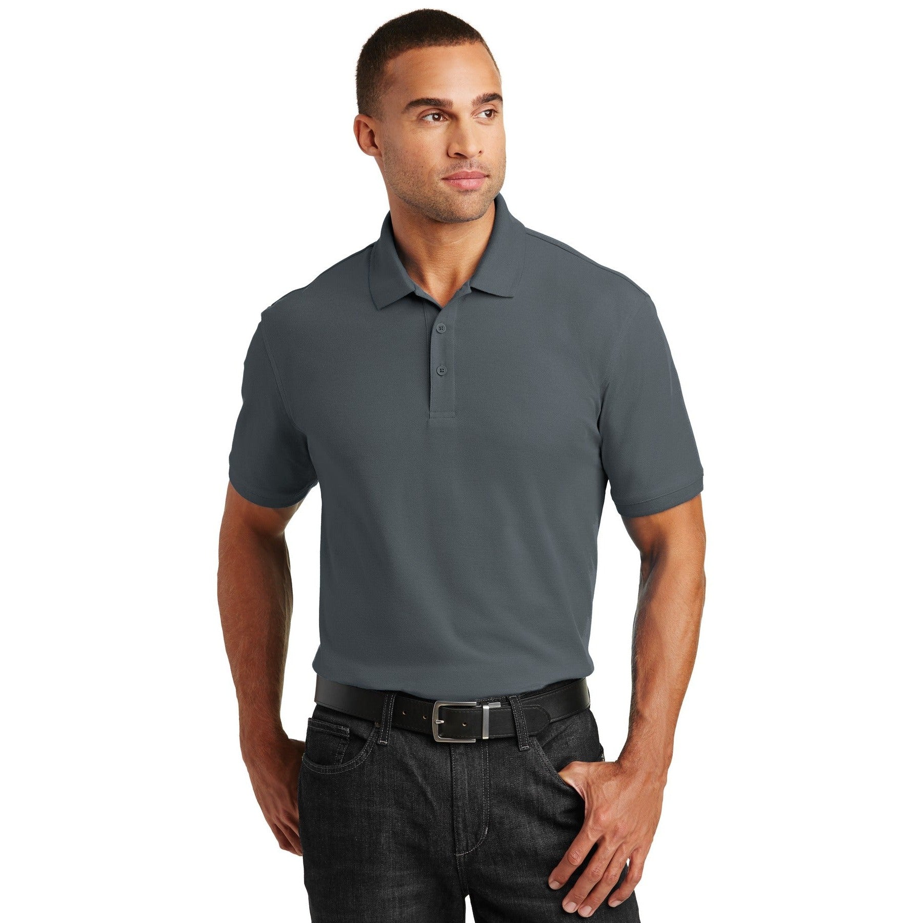 Port Authority-Port Authority® Tall Core Classic Pique Polo. TLK100-MedTech-2