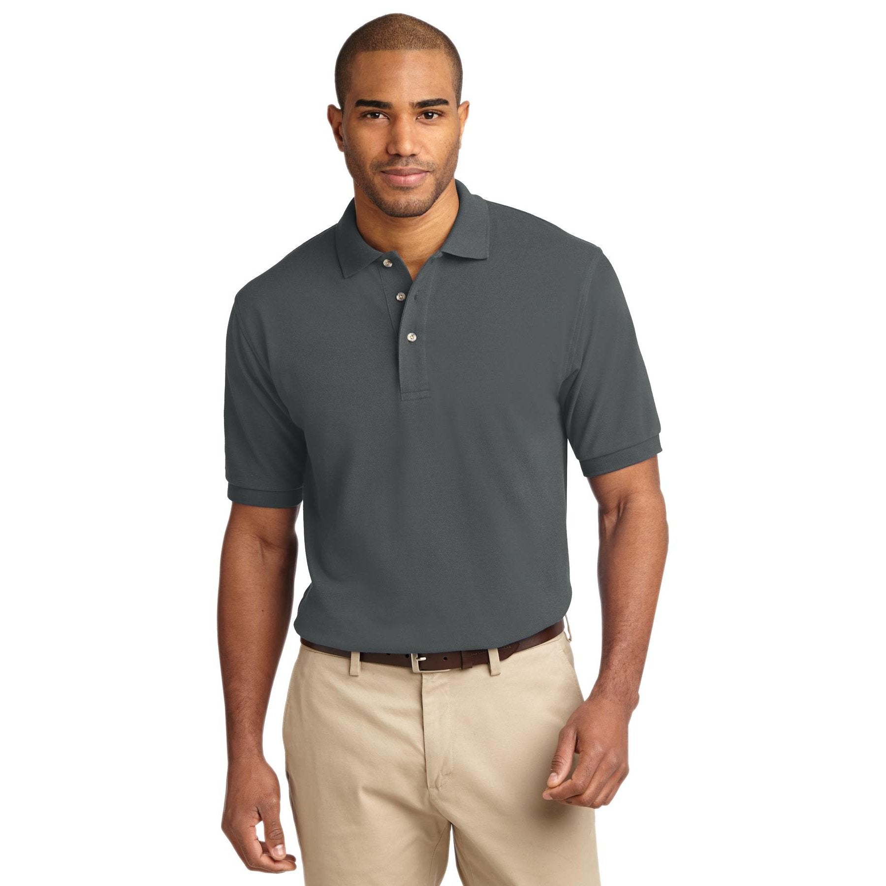 Port Authority-Port Authority® Tall Heavyweight Cotton Pique Polo. TLK420-MedTech-4