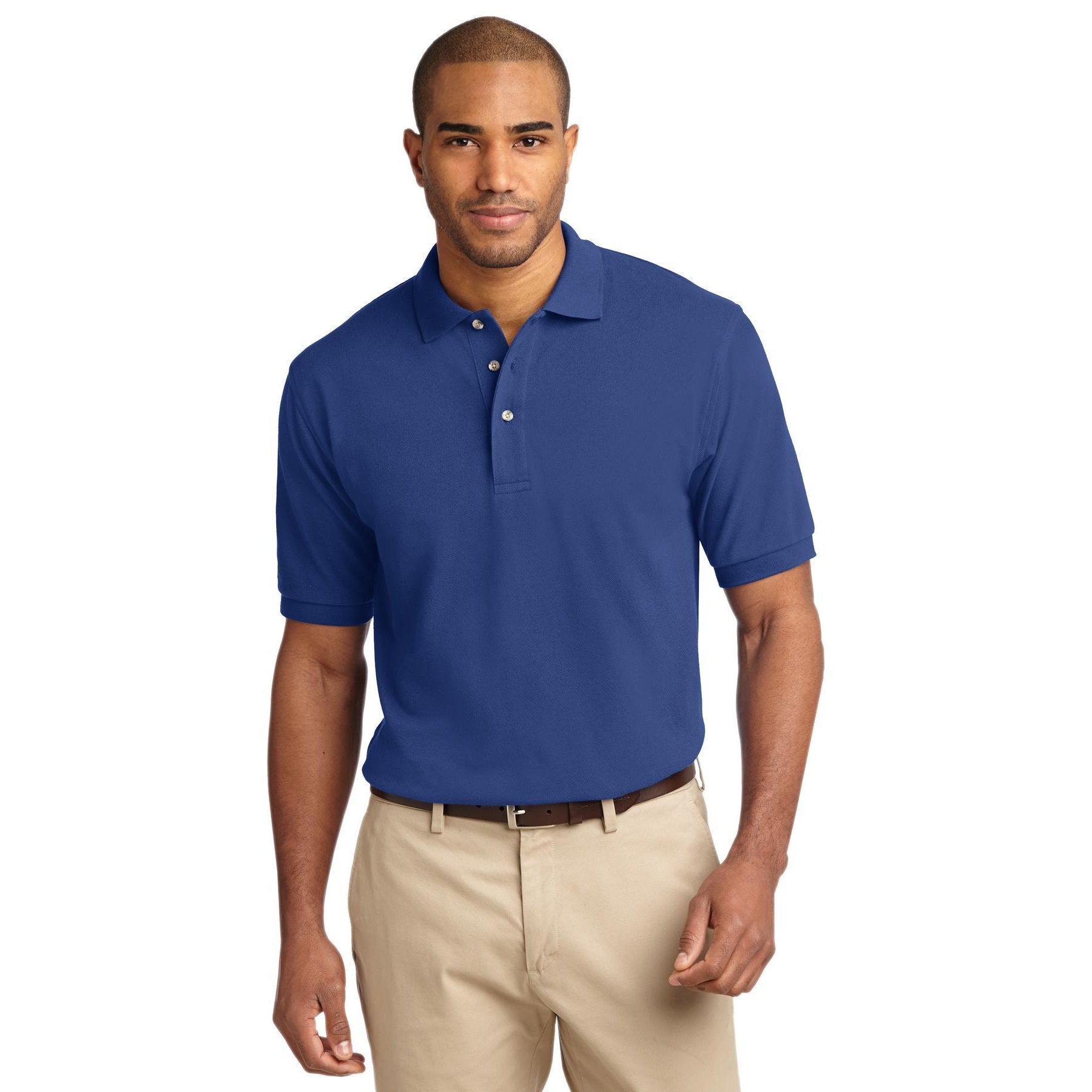 Port Authority-Port Authority® Tall Heavyweight Cotton Pique Polo. TLK420-MedTech-3