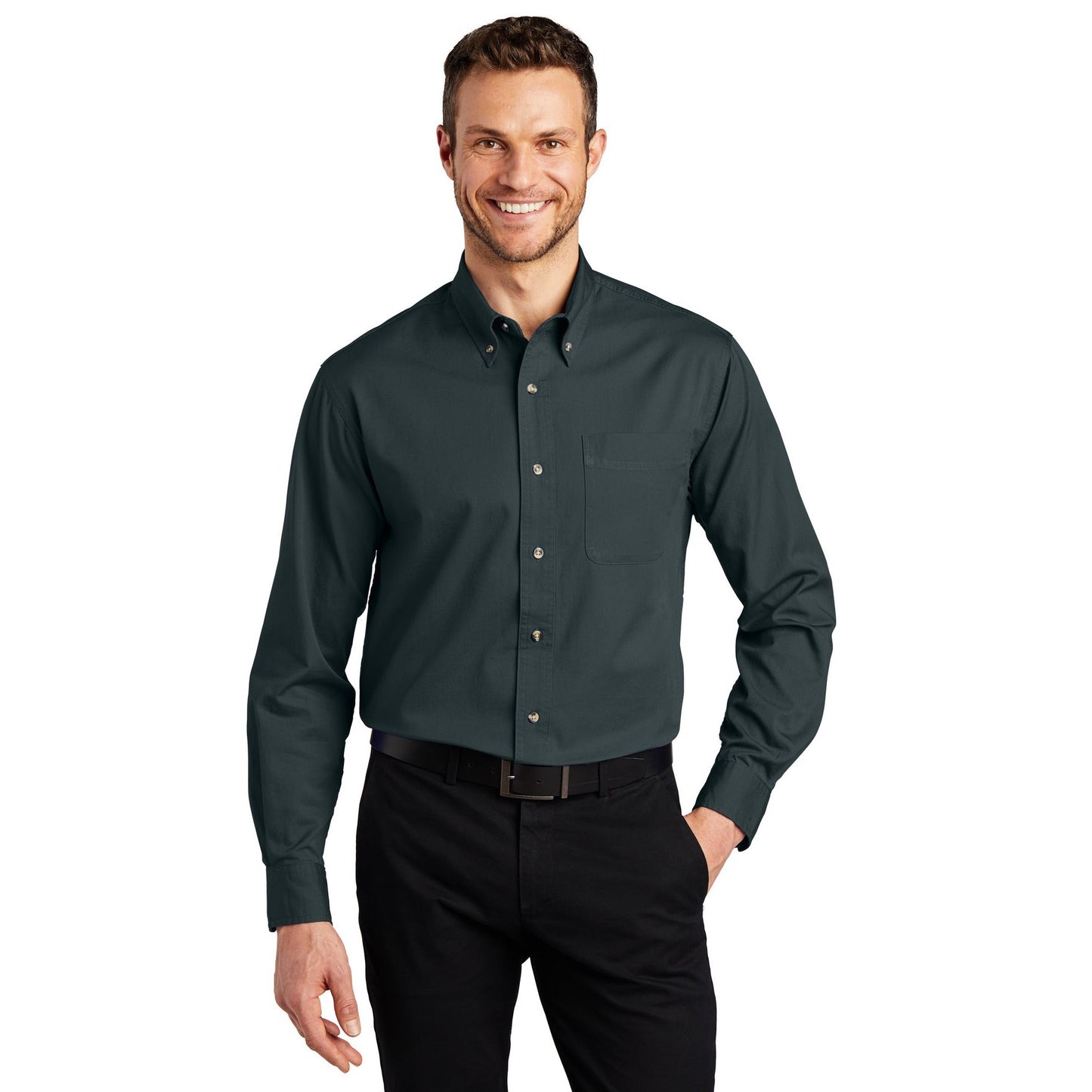 Port Authority-Port Authority® Tall Long Sleeve Twill Shirt. TLS600T-MedTech-2