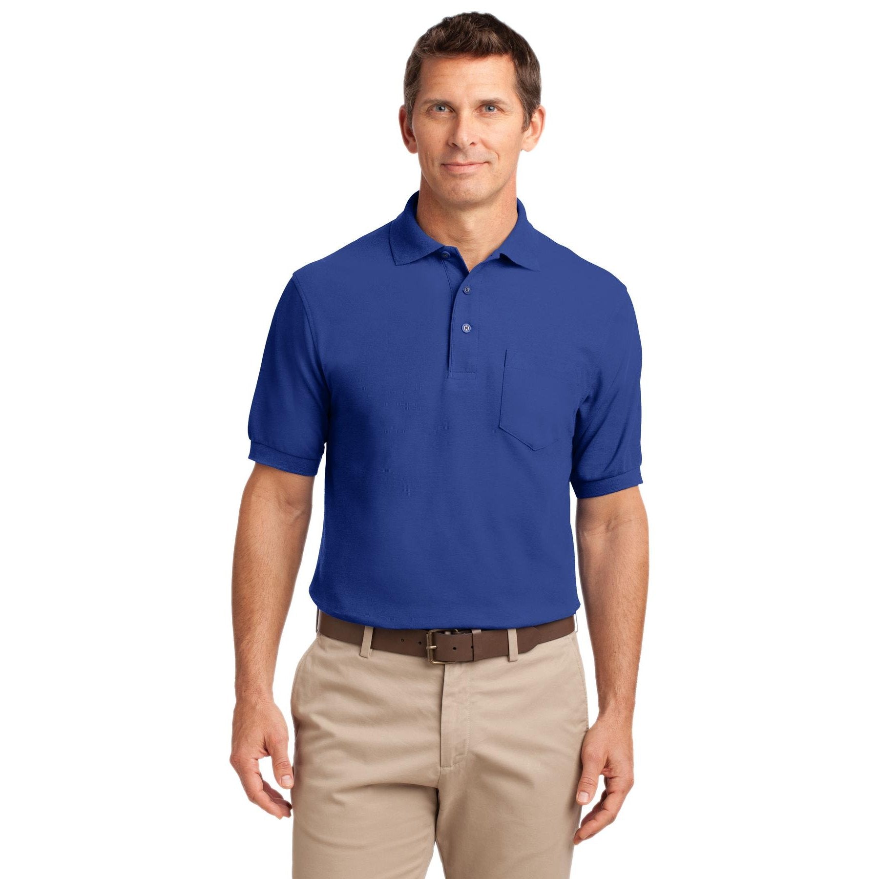 Port Authority-Port Authority® Tall Silk Touch™ Polo with Pocket. TLK500P-MedTech-7