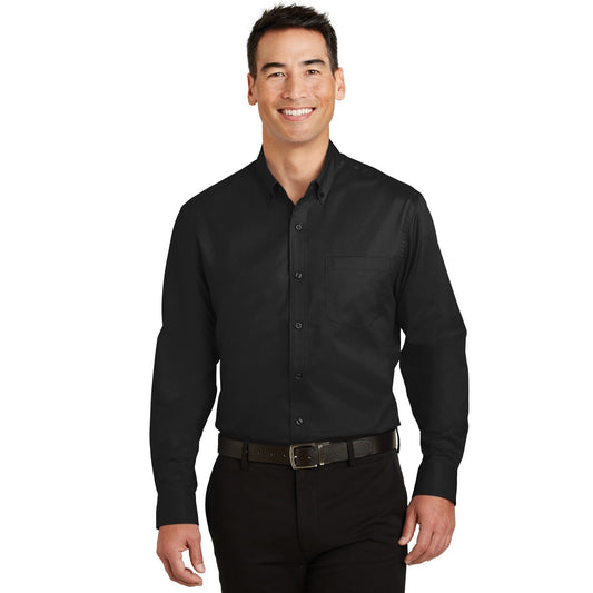 Port Authority-Port Authority® Tall SuperPro™ Twill Shirt. TS663-MedTech-1