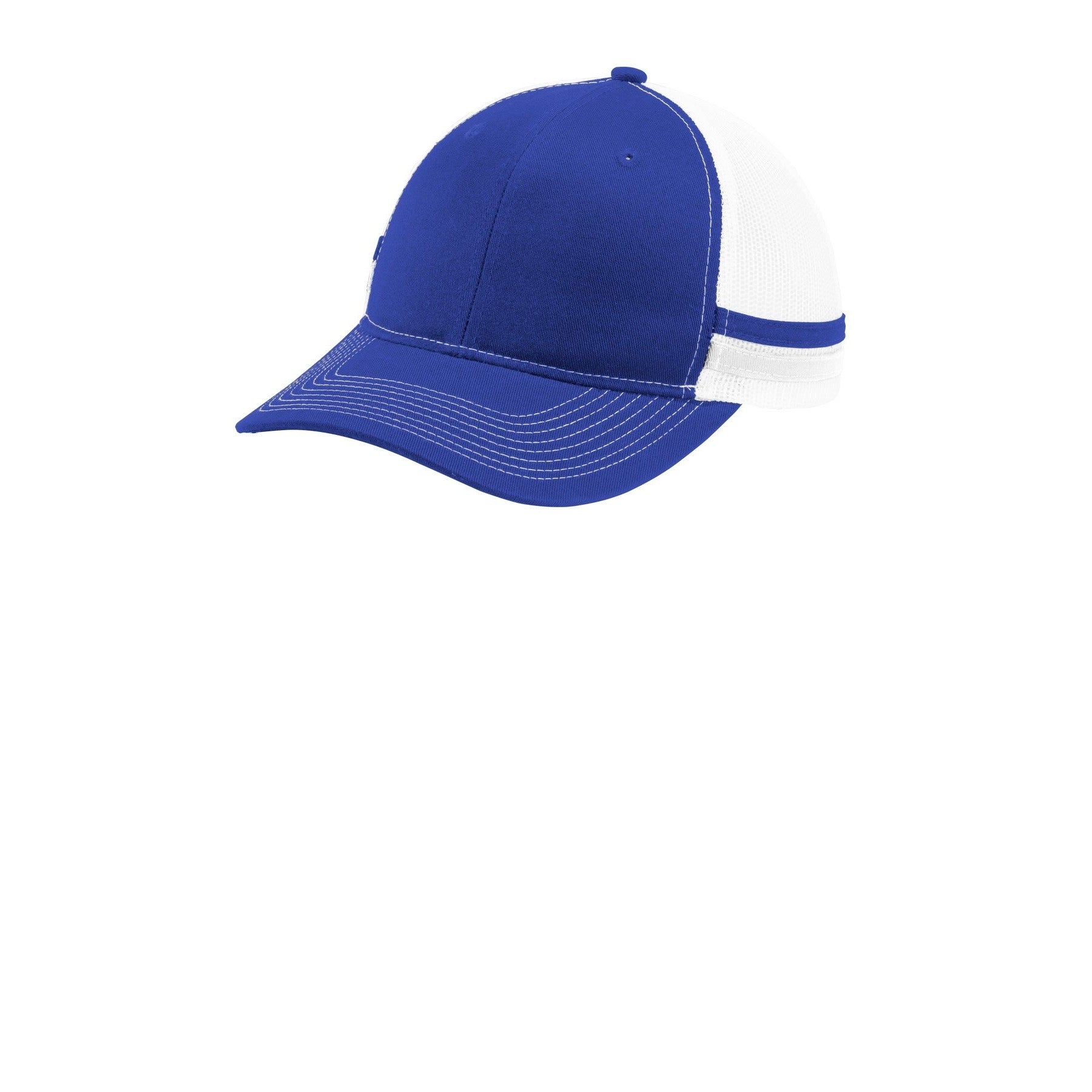 Port Authority-Port Authority ® Two-Stripe Snapback Trucker Cap. C113-MedTech-2