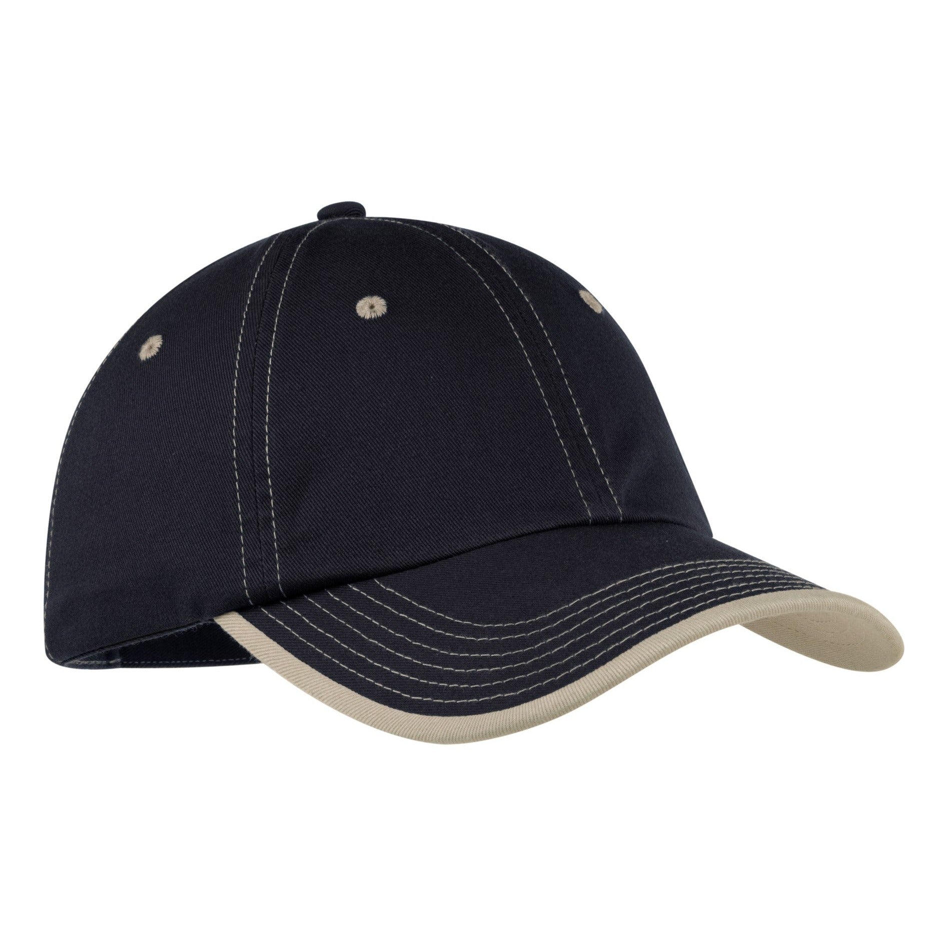 Port Authority-Port Authority® Vintage Washed Contrast Stitch Cap. C835-MedTech-3