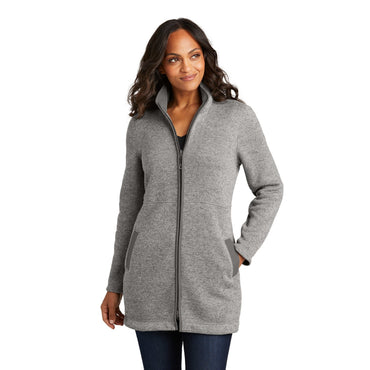 Port Authority-Port Authority® Women's Arc Sweater Fleece Long Jacket L425-MedTech-2