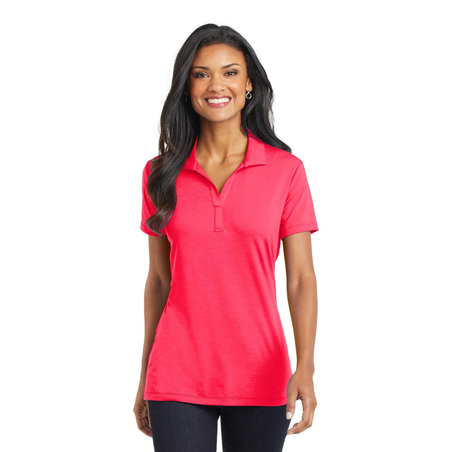 Port Authority-Port Authority® Women's Cotton Touch™ Performance Polo. L568-MedTech-6