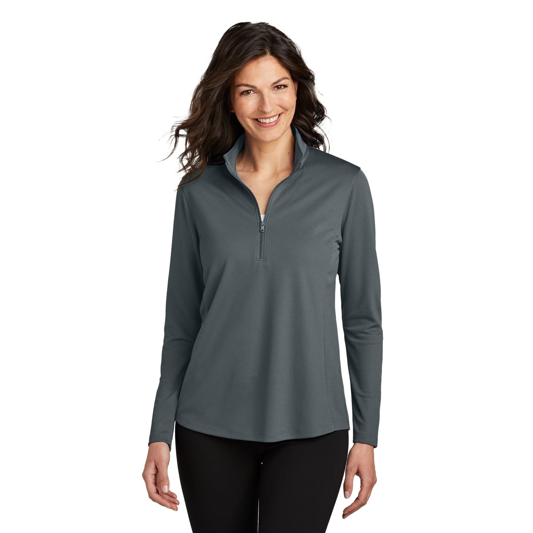 Port Authority-Port Authority® Women's Dry Zone® UV Micro-Mesh 1/4-Zip LK112-MedTech-2