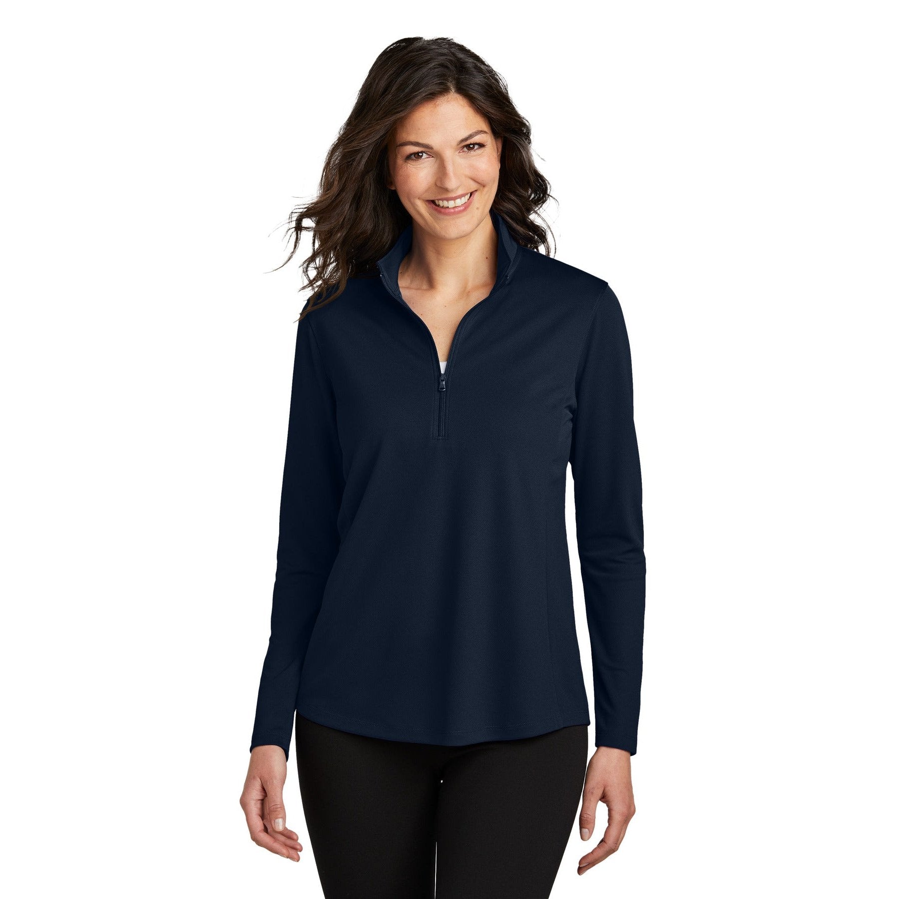 Port Authority-Port Authority® Women's Dry Zone® UV Micro-Mesh 1/4-Zip LK112-MedTech-4