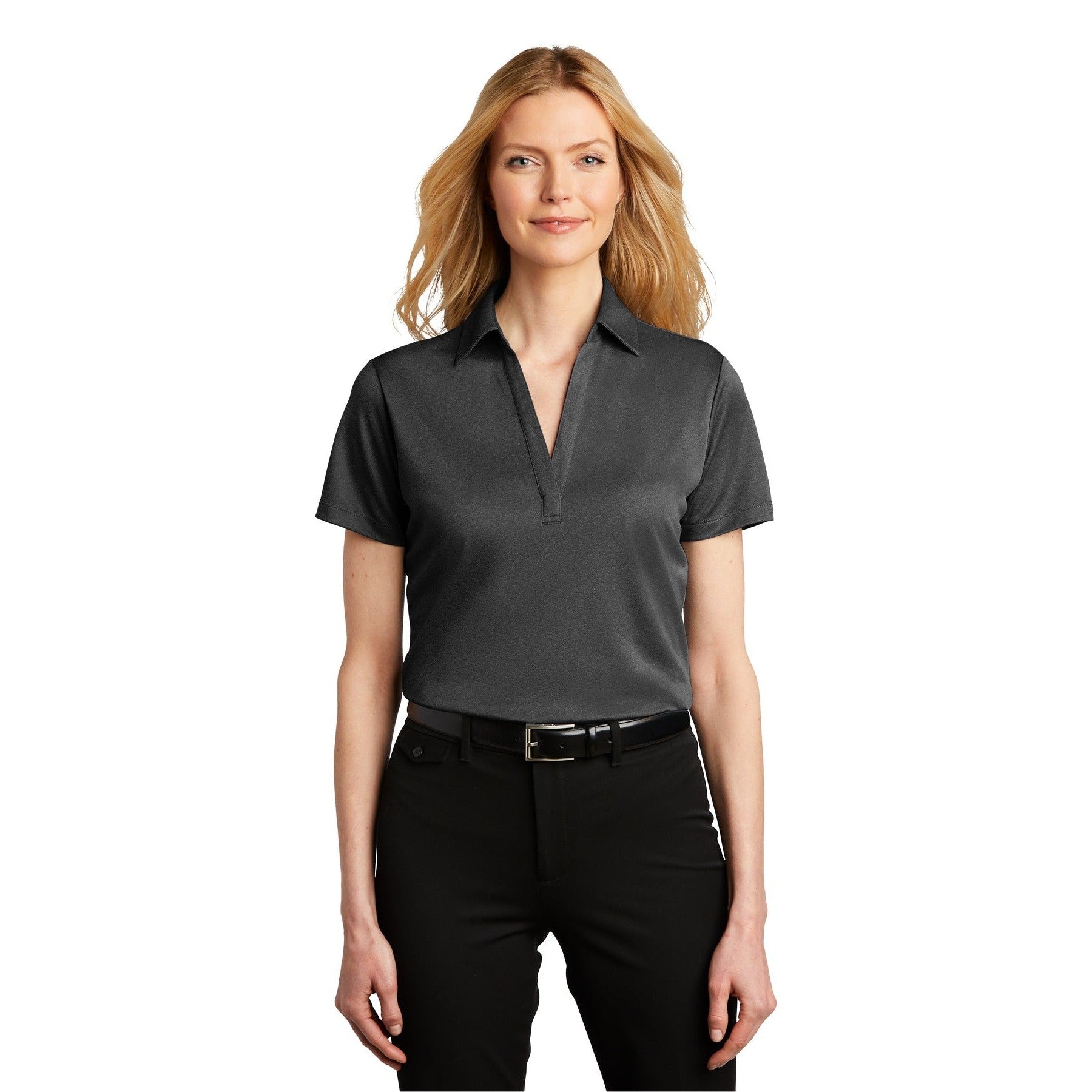 Port Authority-Port Authority ® Women's Heathered Silk Touch ™ Performance Polo. LK542-MedTech-1