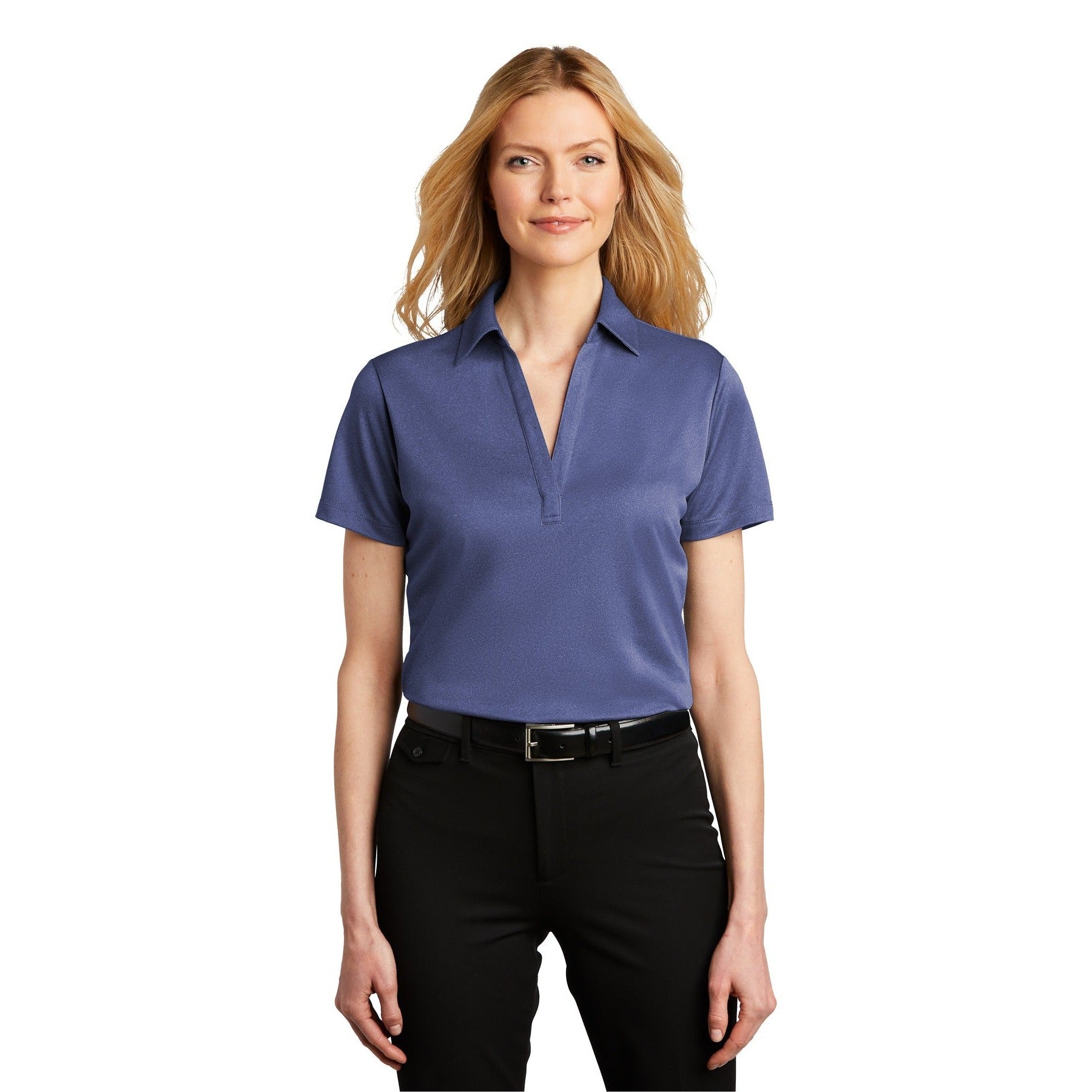 Port Authority-Port Authority ® Women's Heathered Silk Touch ™ Performance Polo. LK542-MedTech-6