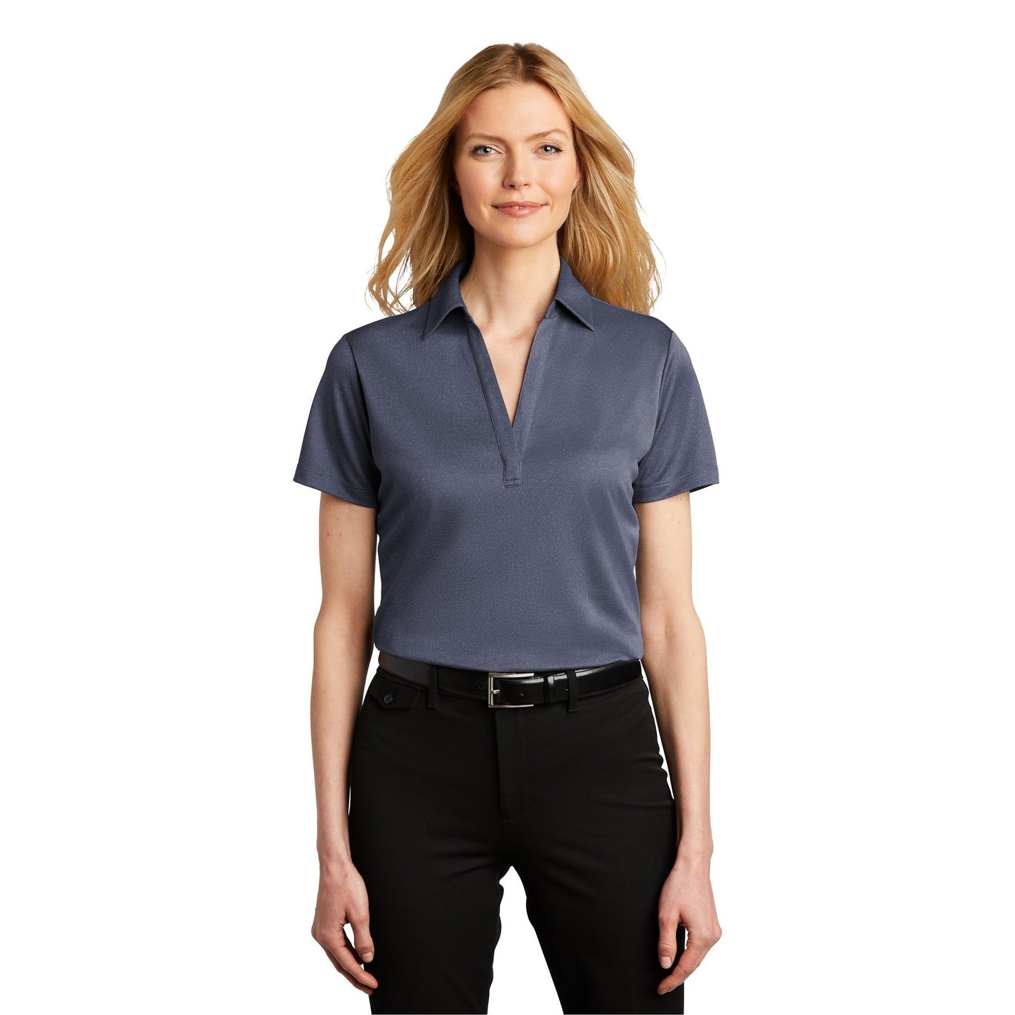 Port Authority-Port Authority ® Women's Heathered Silk Touch ™ Performance Polo. LK542-MedTech-5