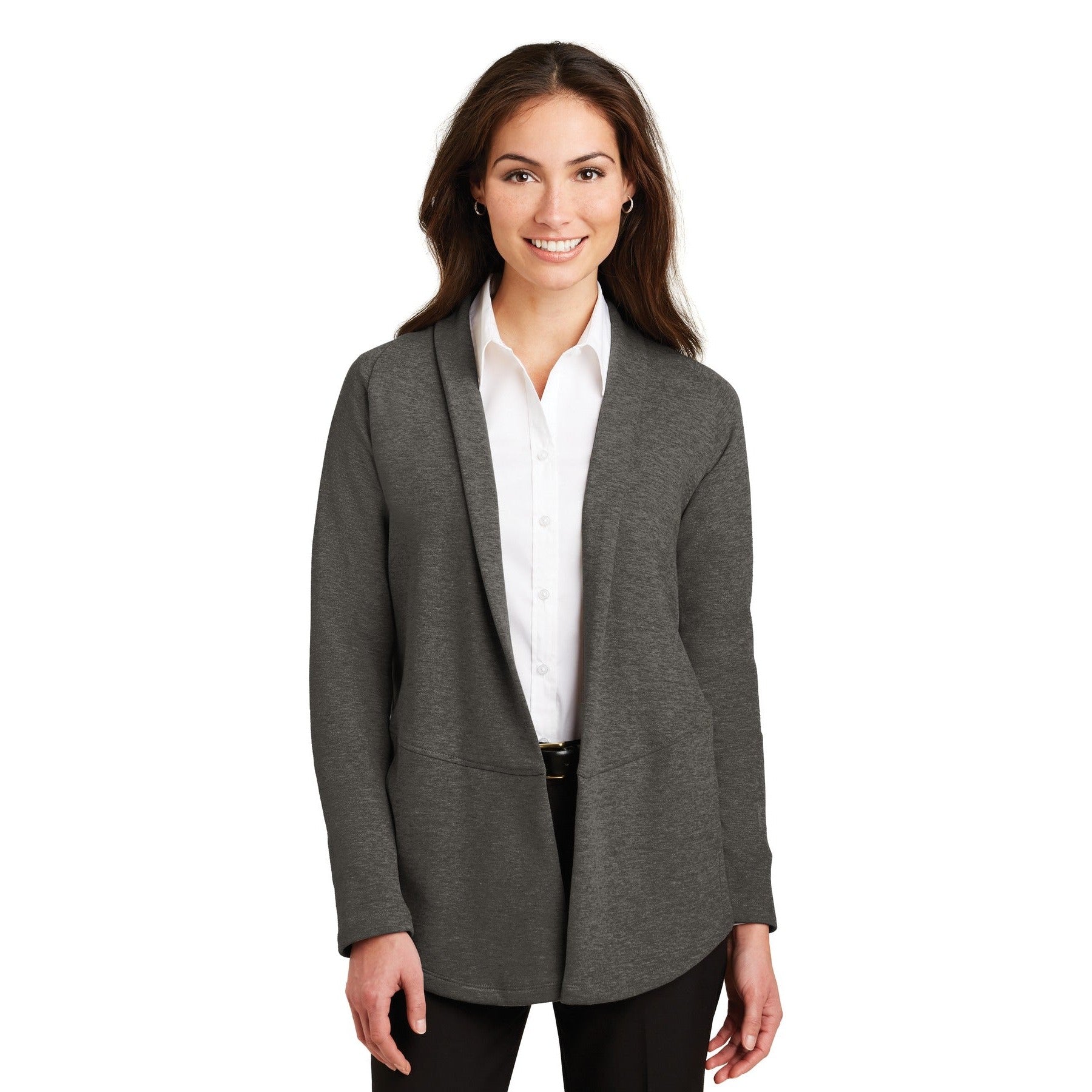 Port Authority-Port Authority® Women's Interlock Cardigan. L807-MedTech-1
