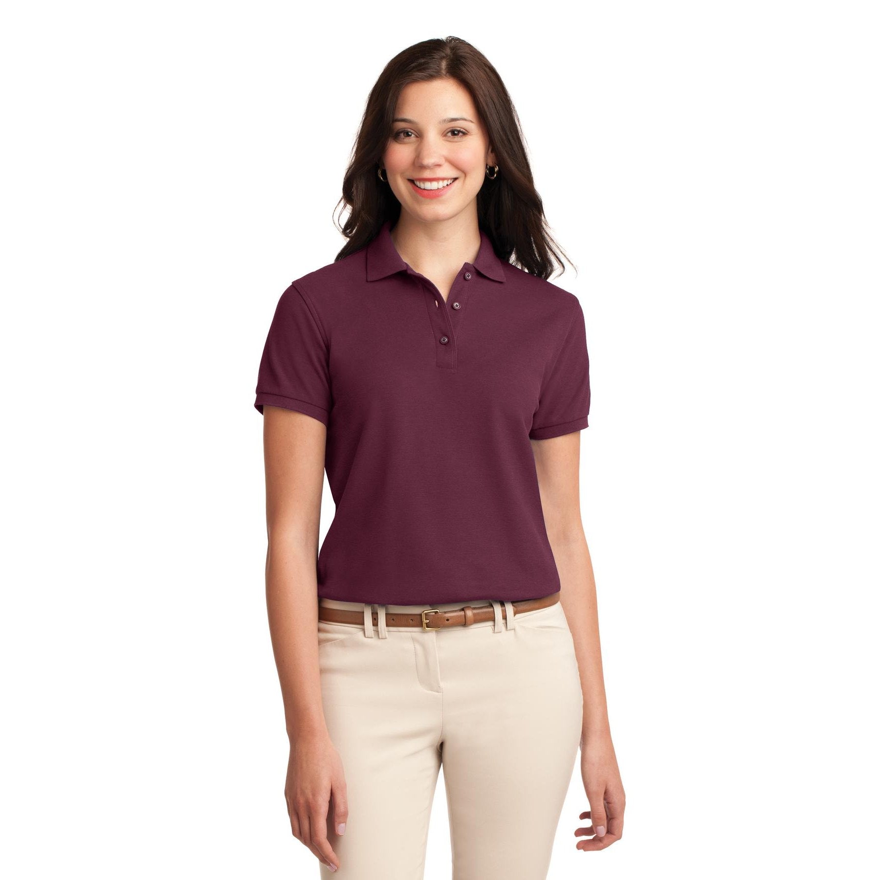 Port Authority-Port Authority® Women's Silk Touch™ Polo. L500 1/2-MedTech-4