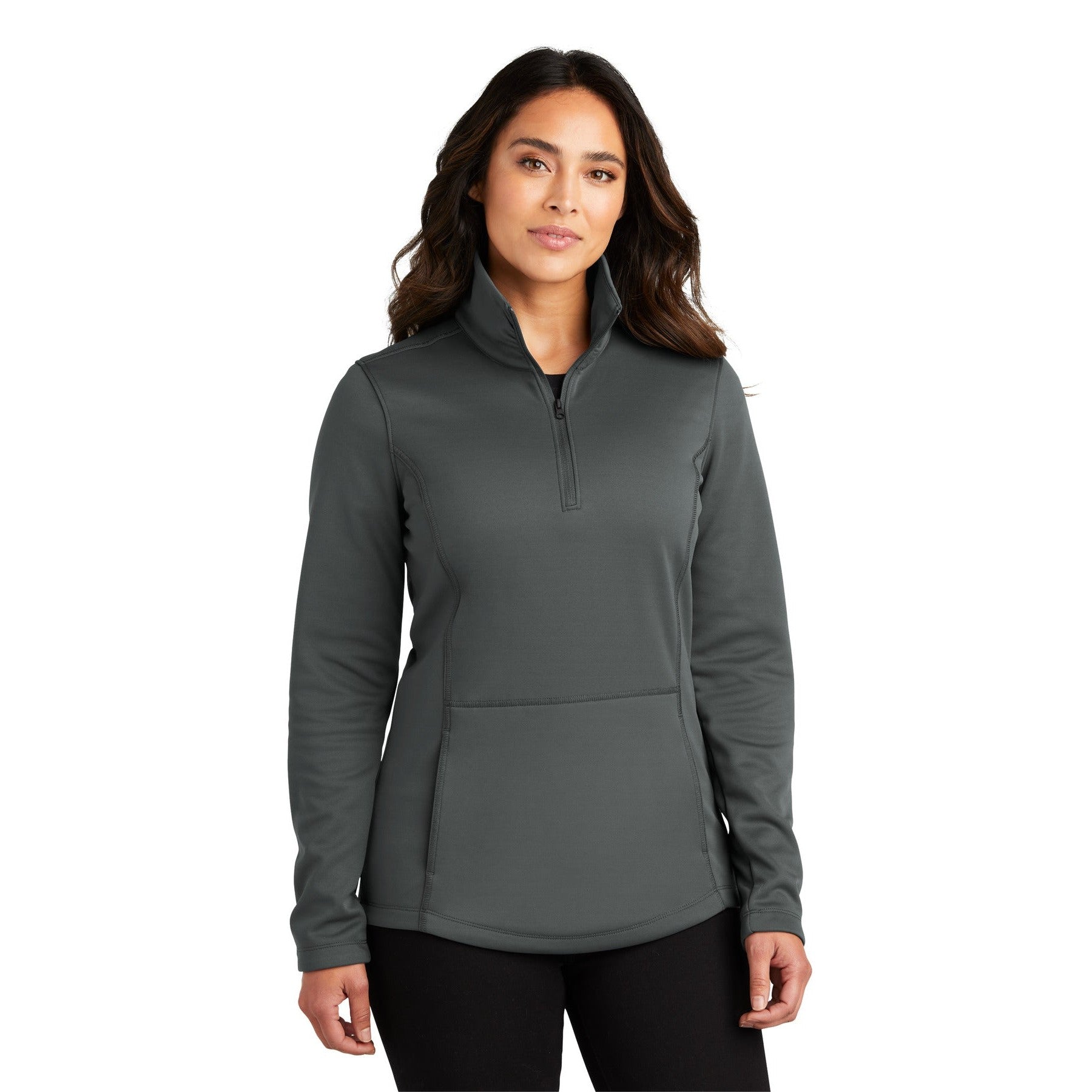Port Authority-Port Authority® Women's Smooth Fleece 1/4-Zip L804-MedTech-2