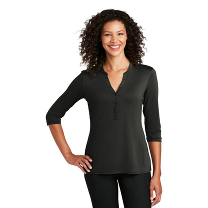 Port Authority-Port Authority ® Women's UV Choice Pique Henley LK750-MedTech-1