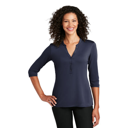 Port Authority-Port Authority ® Women's UV Choice Pique Henley LK750-MedTech-8