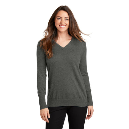 Port Authority-Port Authority® Women's V-Neck Sweater. LSW285-MedTech-2