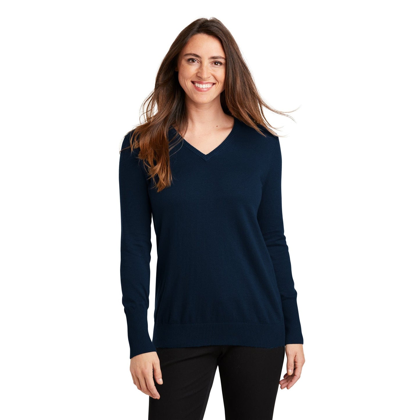Port Authority-Port Authority® Women's V-Neck Sweater. LSW285-MedTech-4