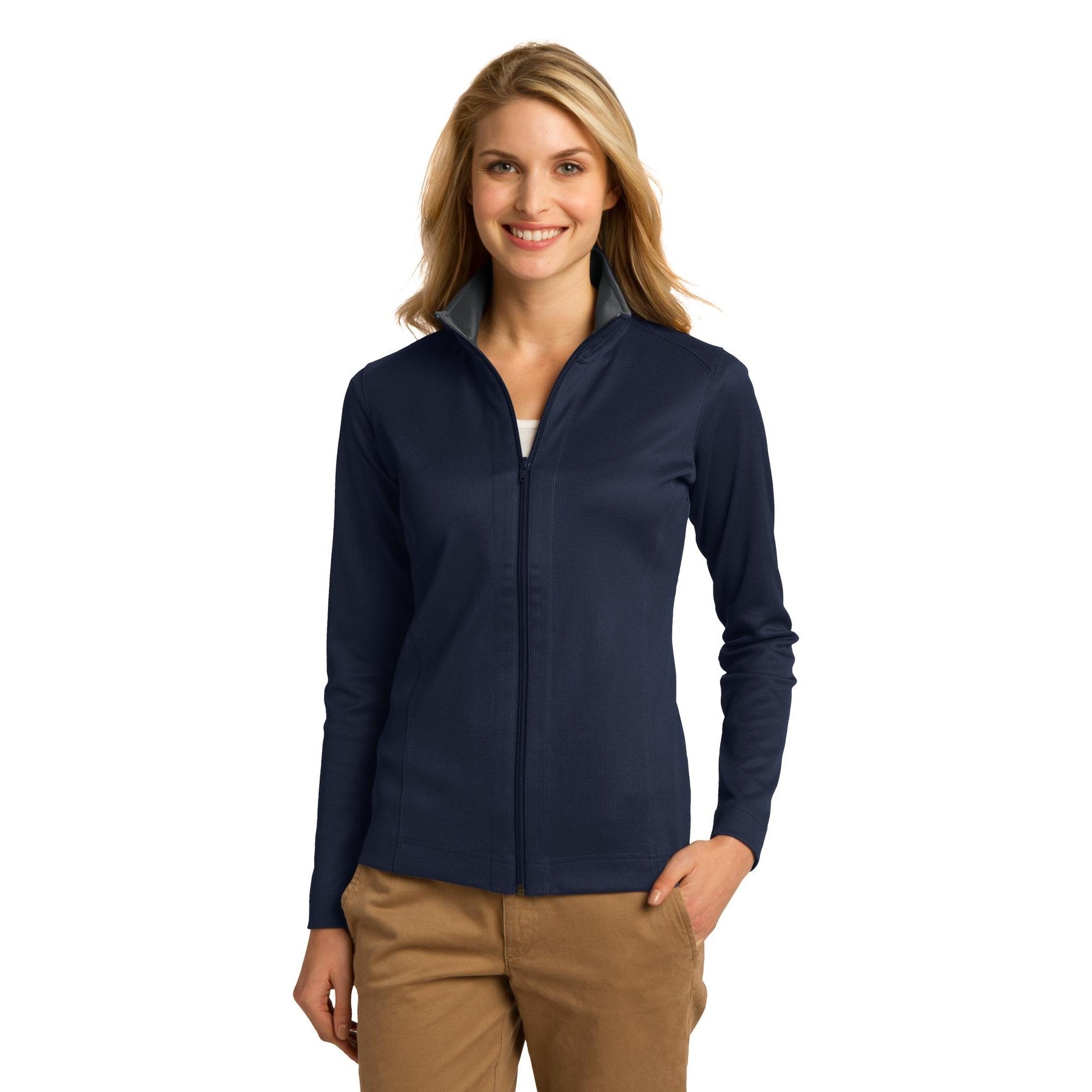 Port Authority-Port Authority® Women's Vertical Texture Full-Zip Jacket. L805-MedTech-4