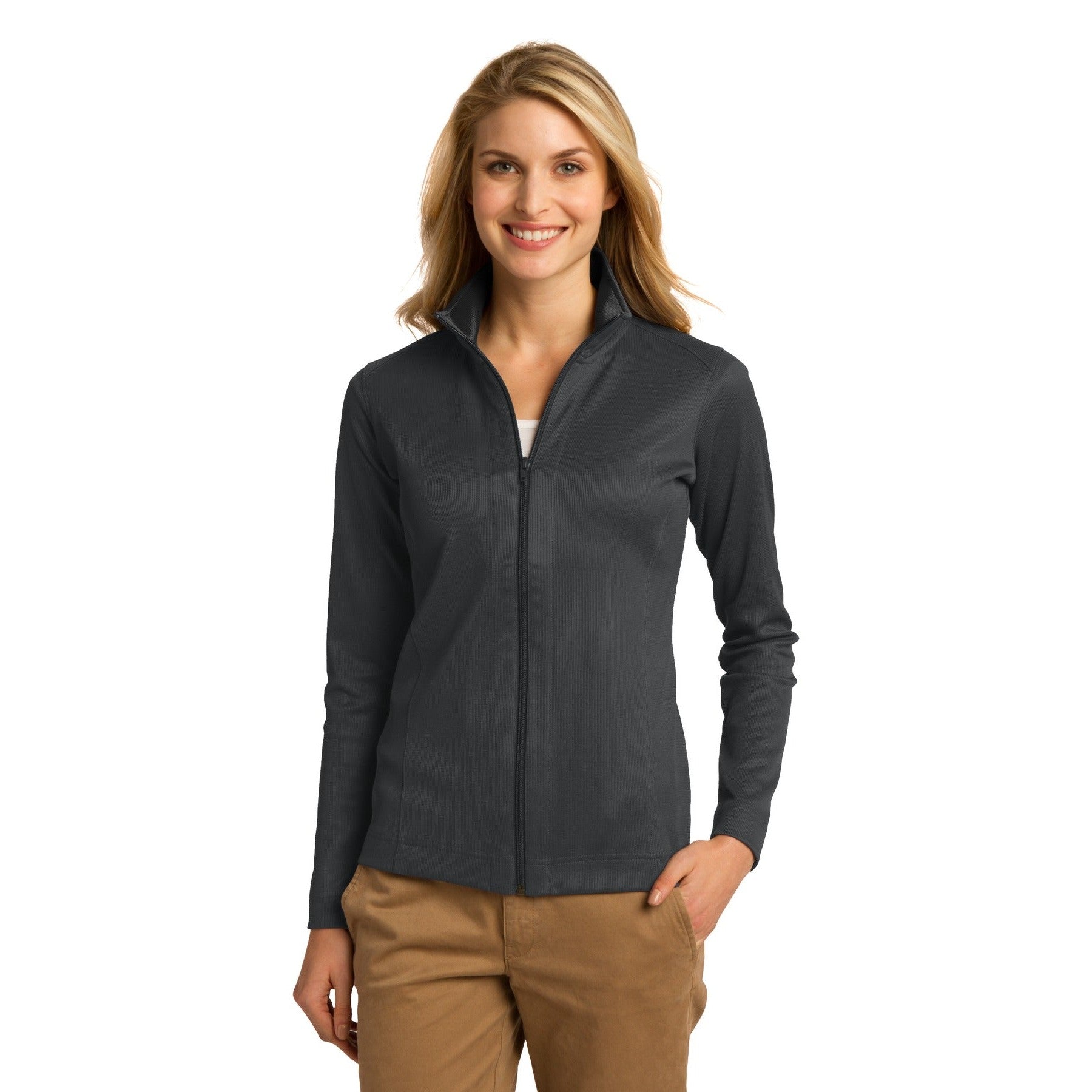 Port Authority-Port Authority® Women's Vertical Texture Full-Zip Jacket. L805-MedTech-2