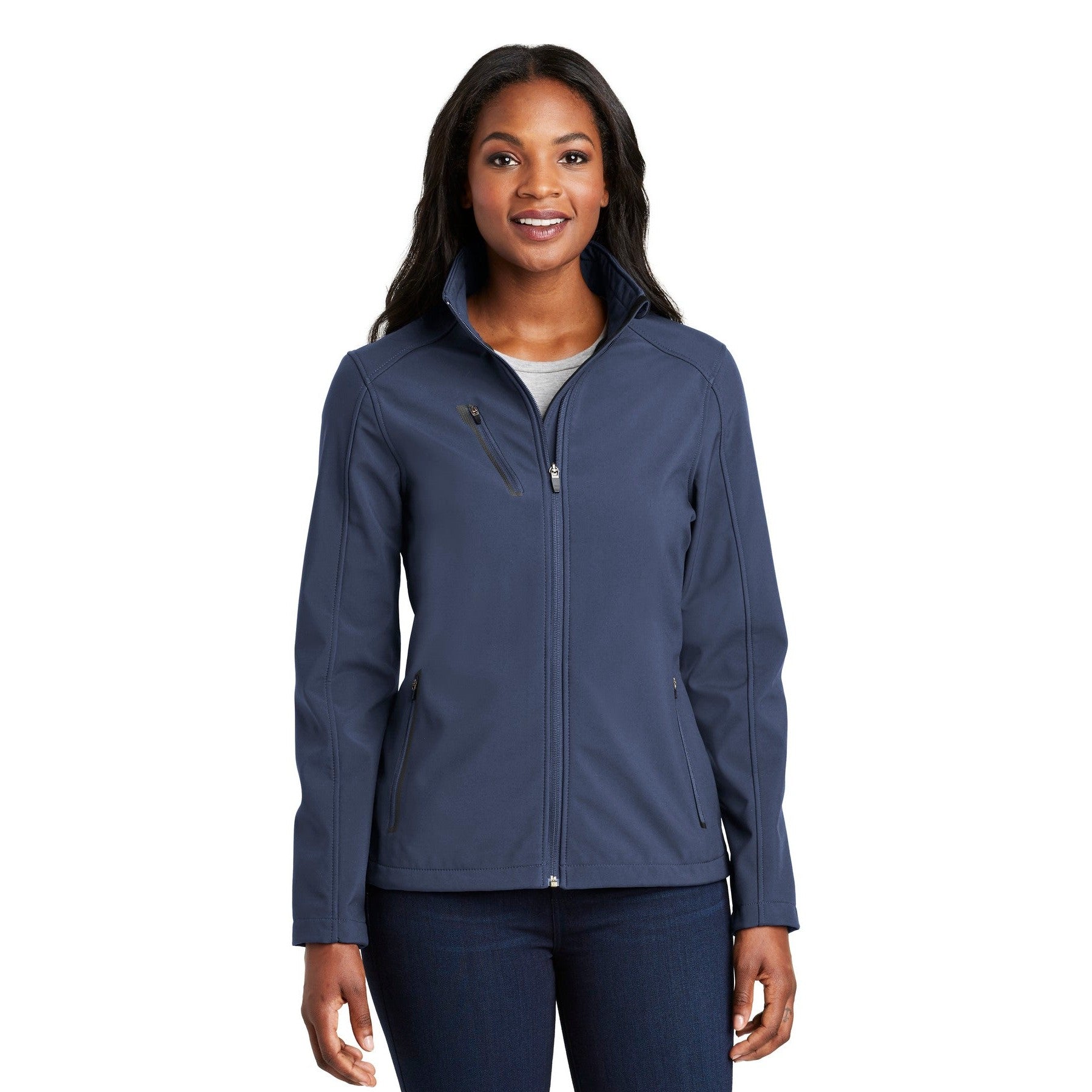 Port Authority-Port Authority® Women's Welded Soft Shell Jacket. L324-MedTech-3