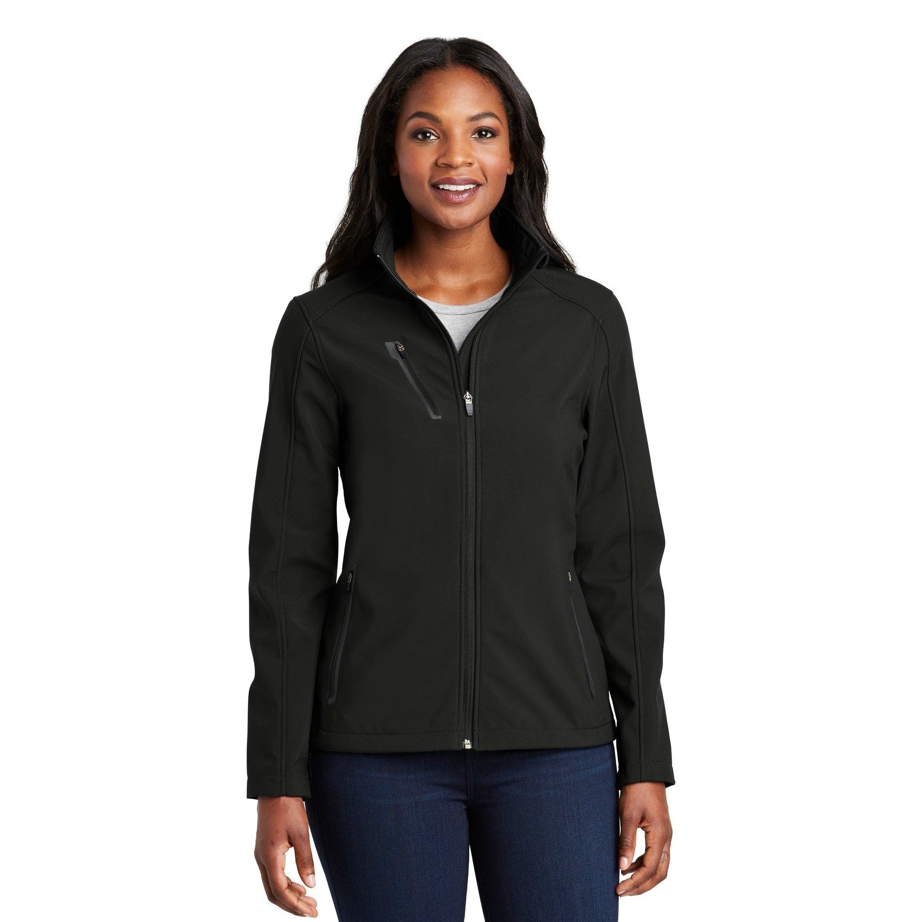 Port Authority-Port Authority® Women's Welded Soft Shell Jacket. L324-MedTech-2