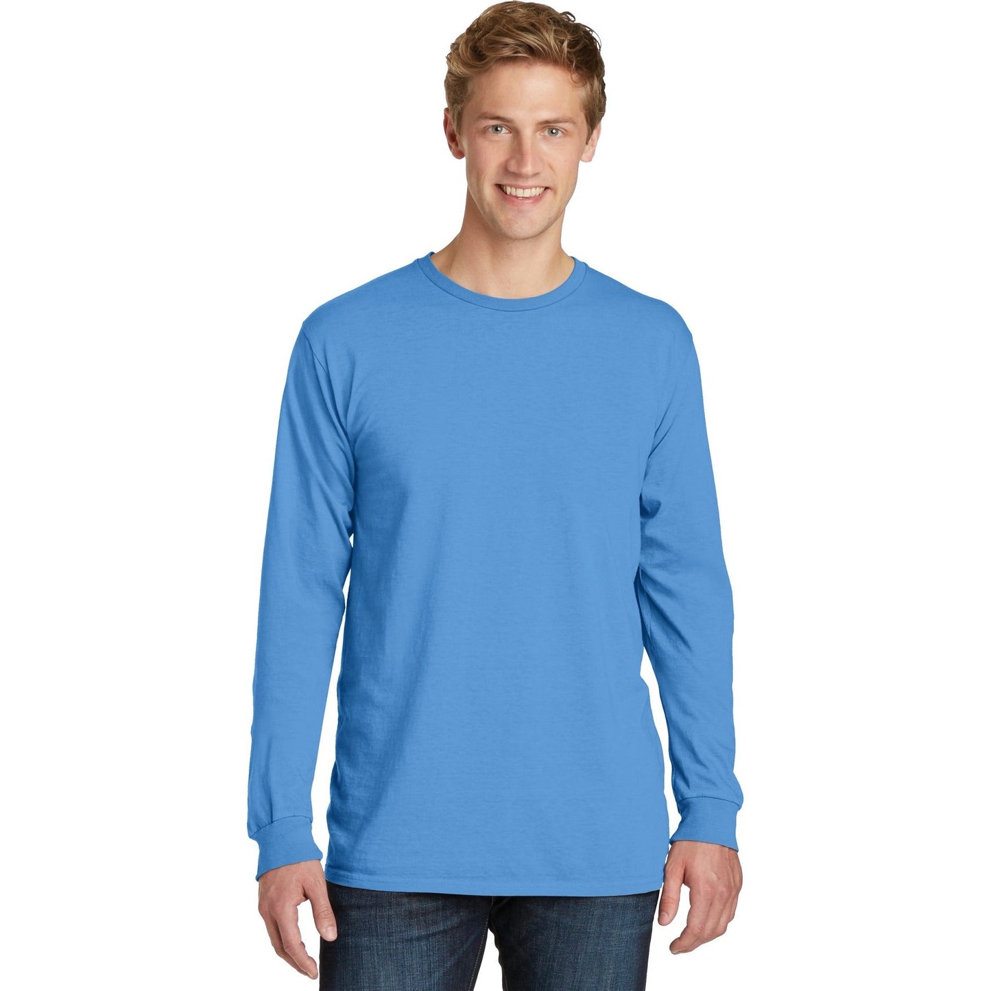 Port & Company-Port & Company® Beach Wash® Garment-Dyed Long Sleeve Tee PC099LS-MedTech-4