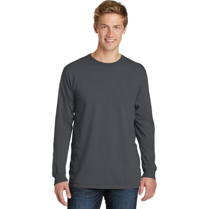 Port & Company-Port & Company® Beach Wash® Garment-Dyed Long Sleeve Tee PC099LS-MedTech-5