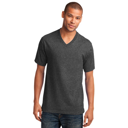Port & Company-Port & Company® Core Cotton V-Neck Tee. PC54V-MedTech-4