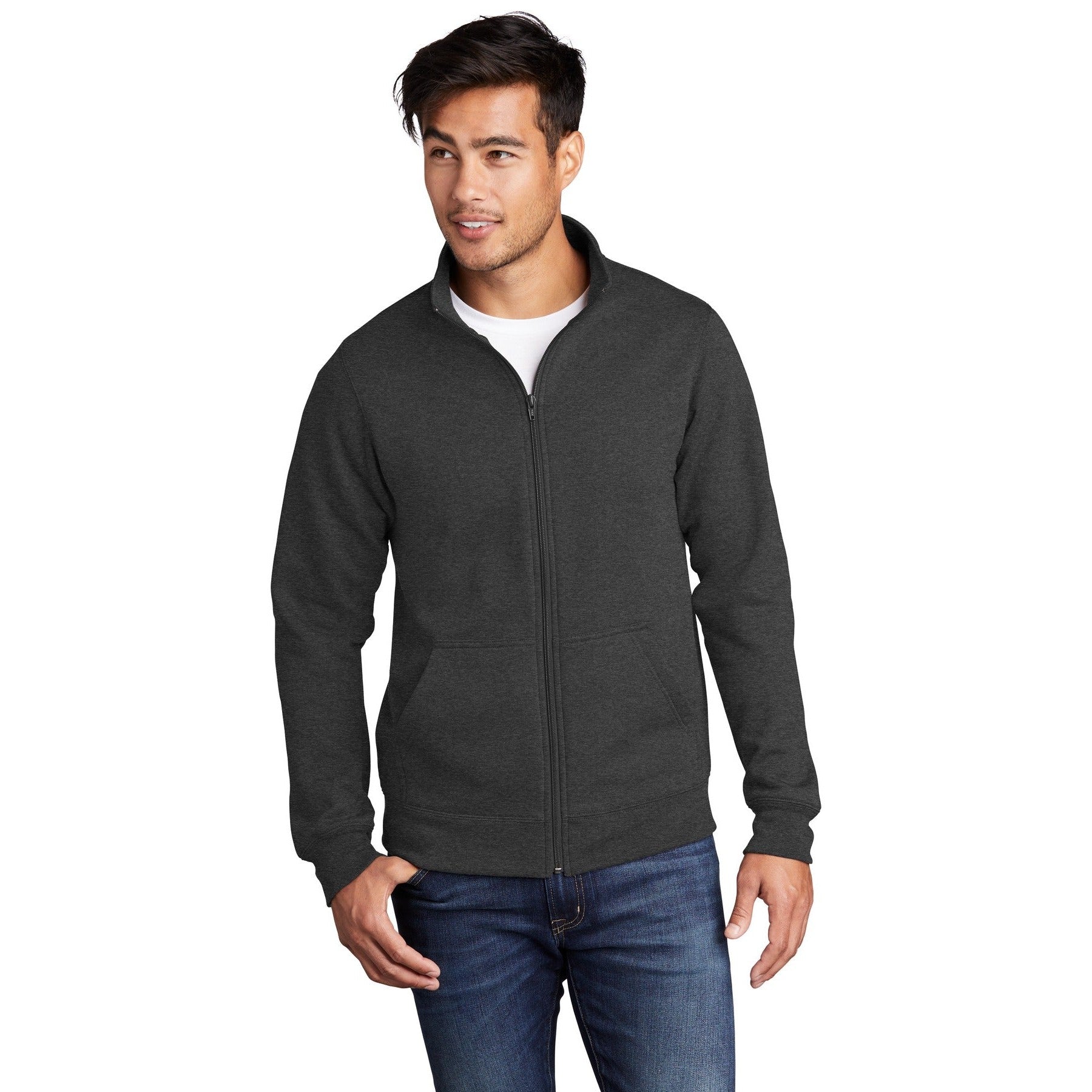 Port & Company-Port & Company ® Core Fleece Cadet Full-Zip Sweatshirt PC78FZ-MedTech-3