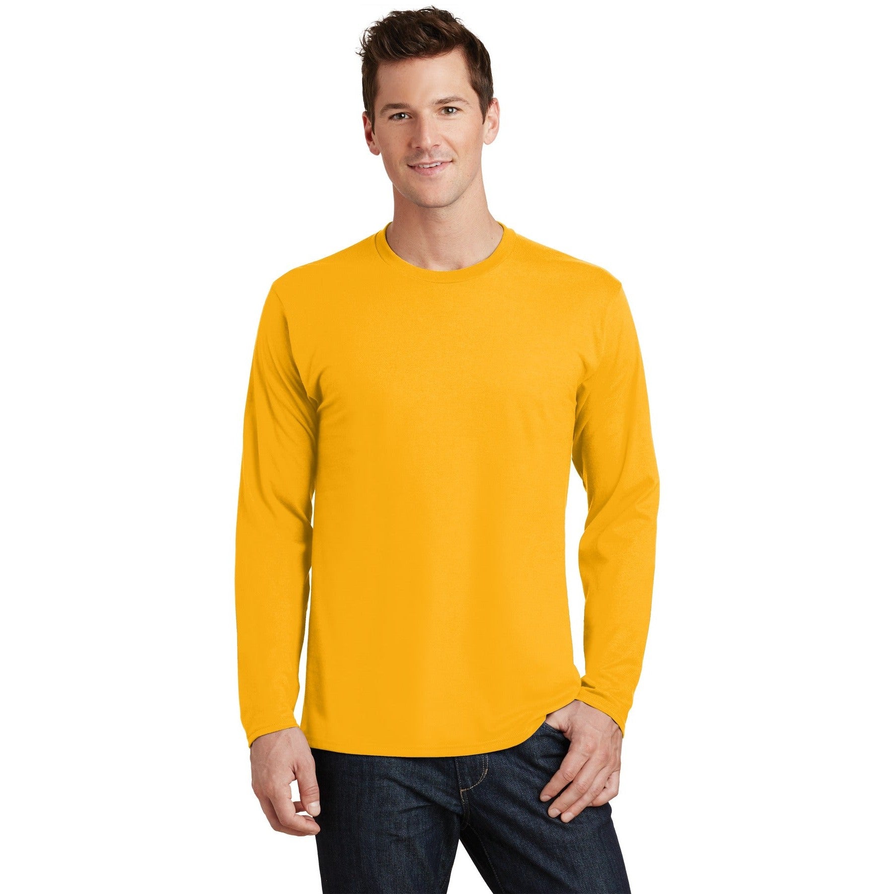 Port & Company-Port & Company® Long Sleeve Fan Favorite Tee. PC450LS-MedTech-4