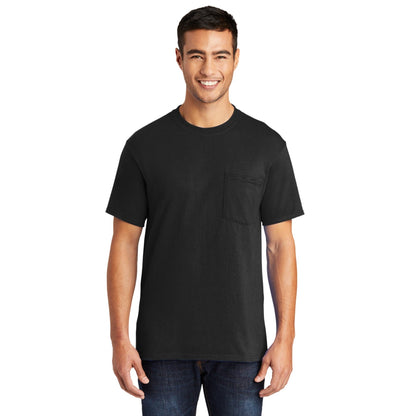 Port & Company-Port & Company® Tall Core Blend Pocket Tee. PC55PT-MedTech-6